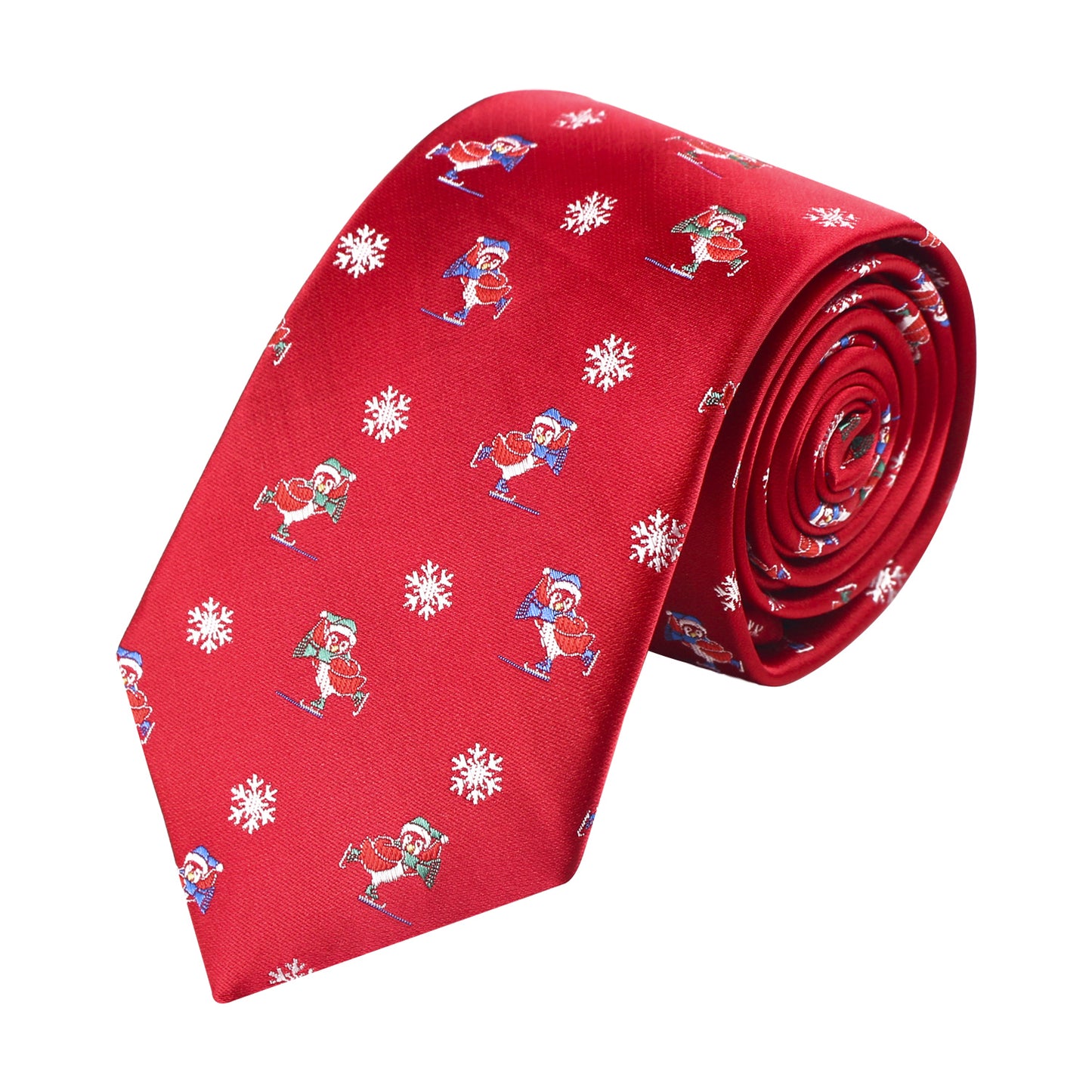 Men's Christmas Tree Red Necktie AM075