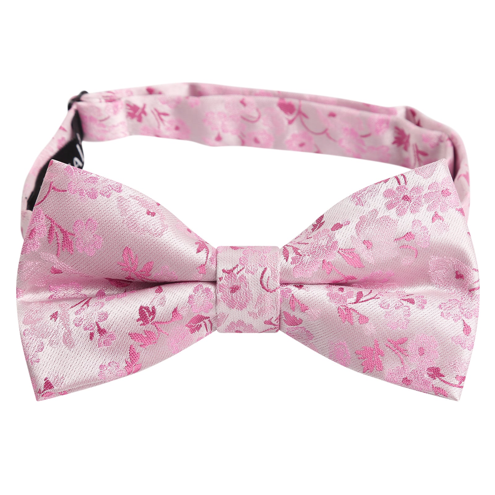 Men's Floral Pattern Pre-tied Bow Tie and Pocket Square and Cufflinks Set-006