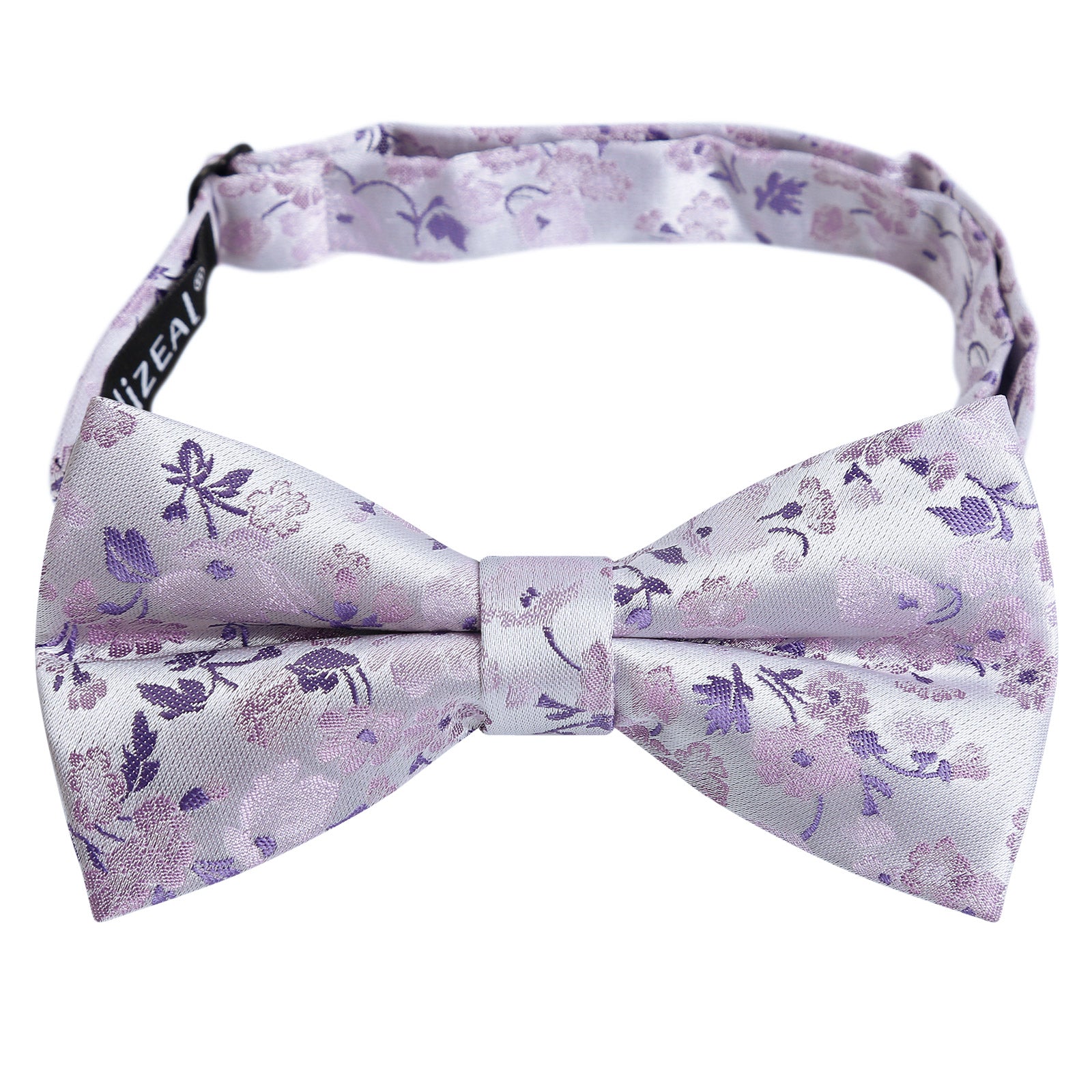 Men's Floral Pattern Pre-tied Bow Tie and Pocket Square and Cufflinks Set-006