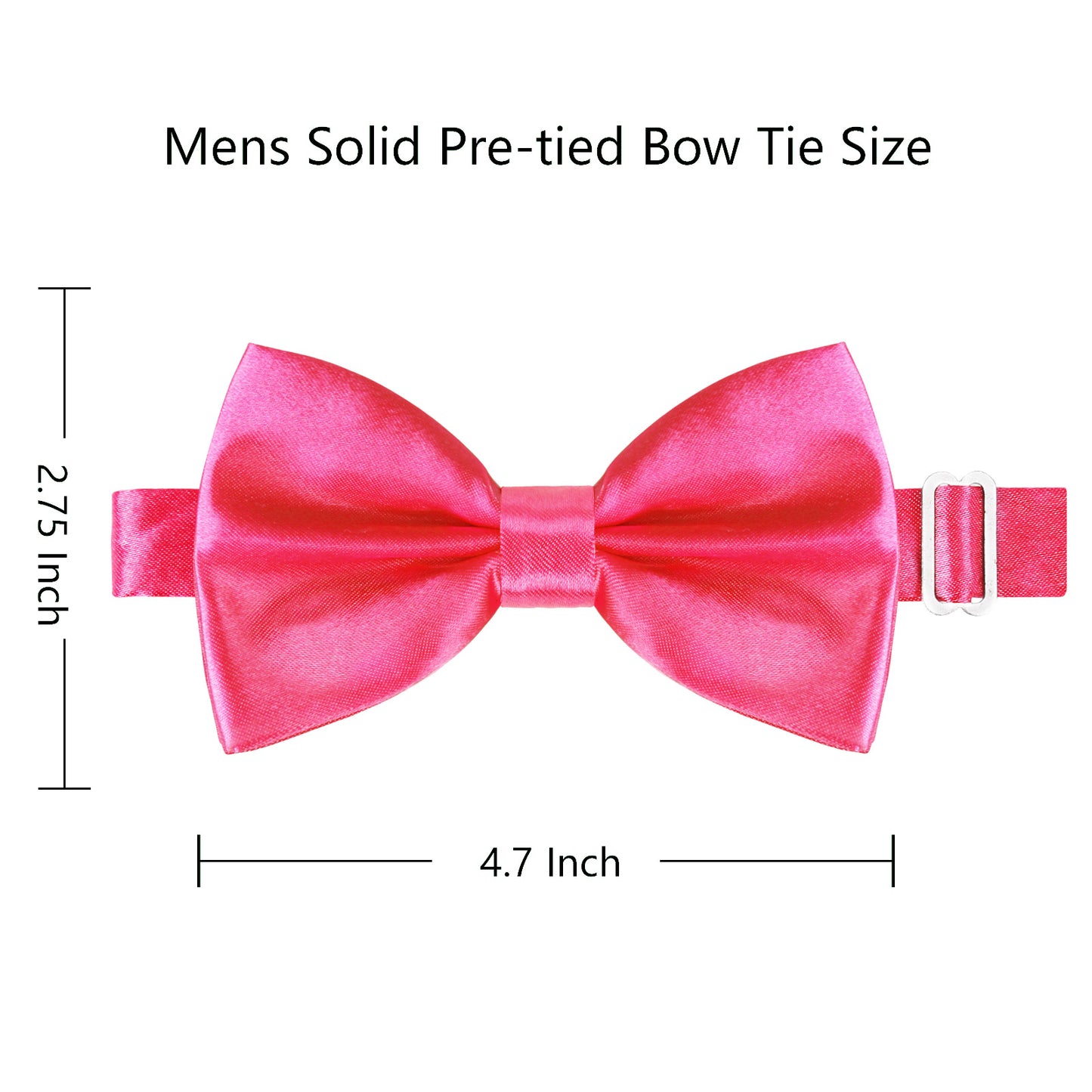 Alizeal Men's Pre-Tied Tuxedo Bow Tie Shinny Formal Wear Accessory, 024