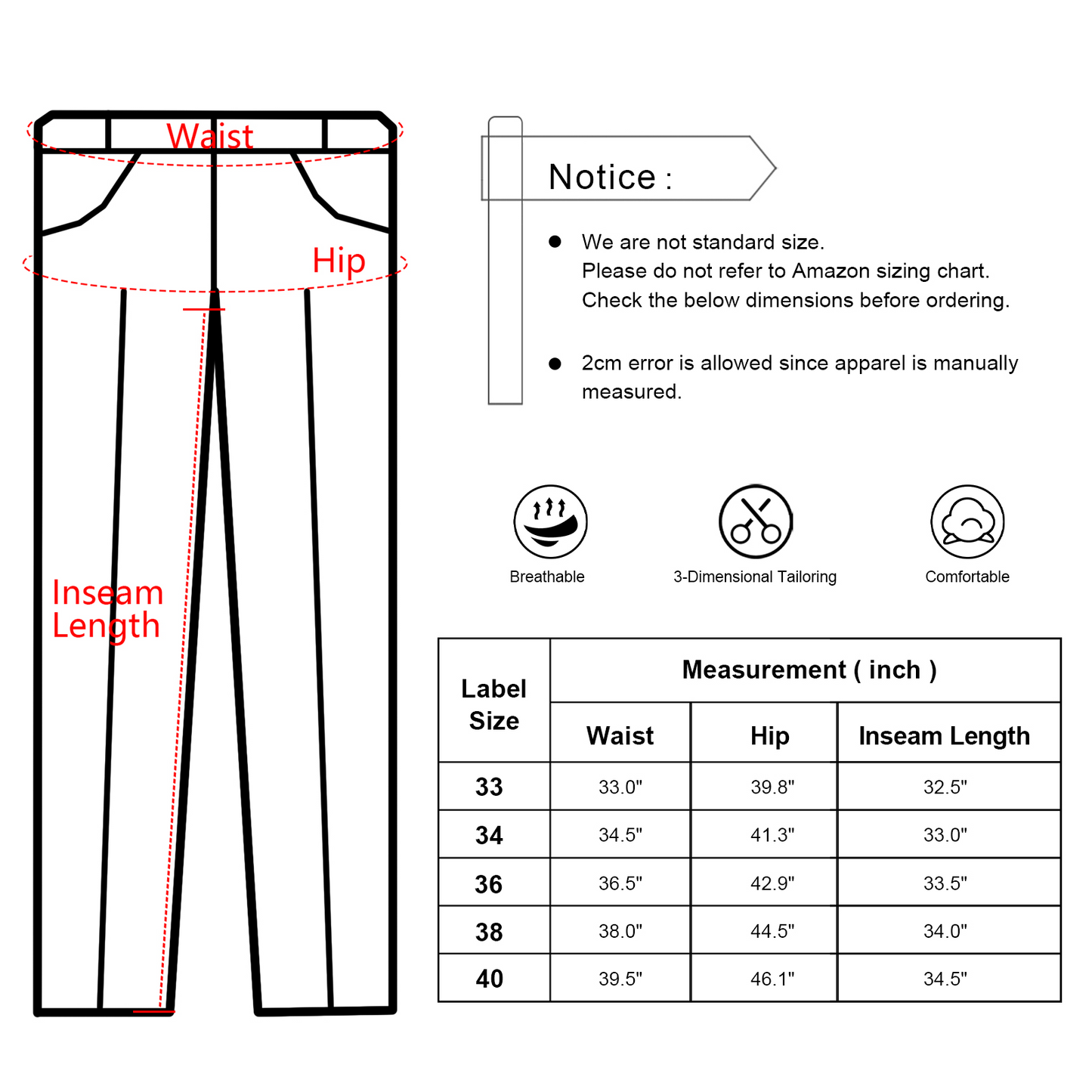 Alizeal Mens Plaid Dress Pants Hidden Expandable Waist Business Trousers Slim Fit, Burgendy