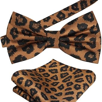 Alizeal Mens 3pcs Floral Bow Tie Set Cufflinks-038