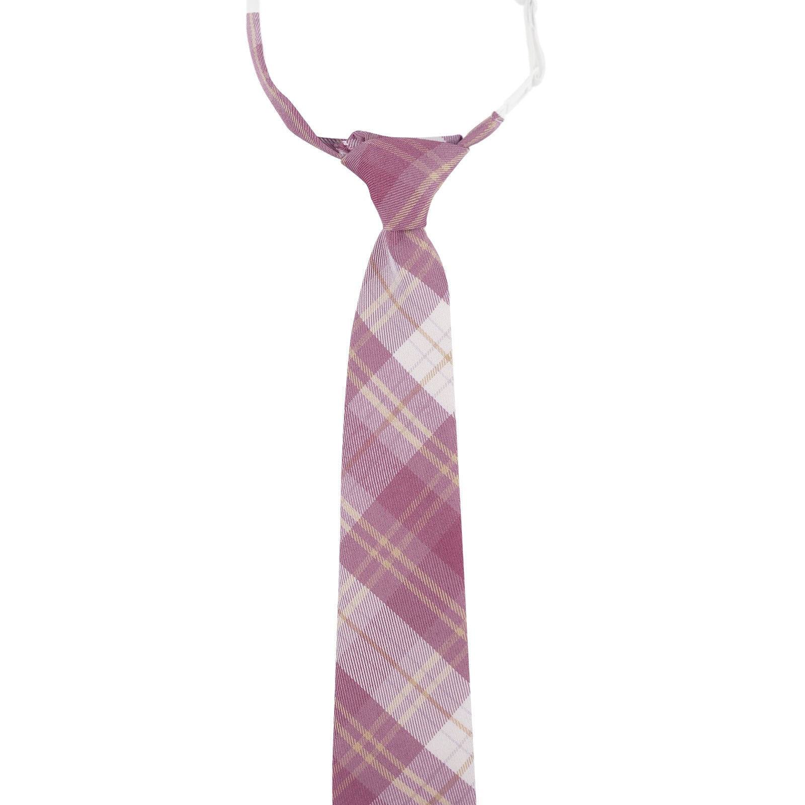 Alizeal Kids Elastic Pre-tied Adjustable Tartan Necktie for School Party Wedding and Everyday Use-062