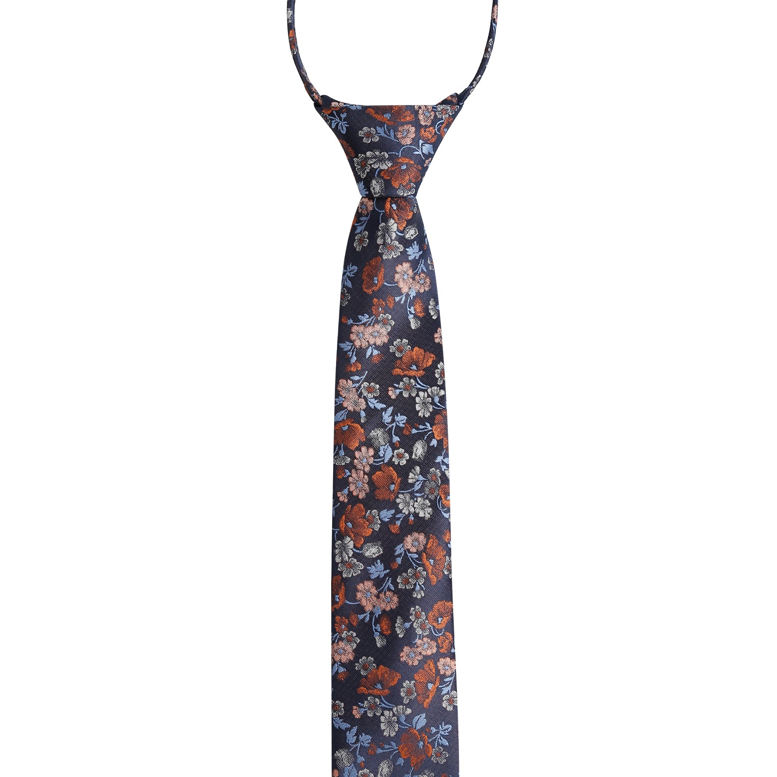 Boys Unique Floral Tie and Pre-tied Adjustable Necktie for Kids-069