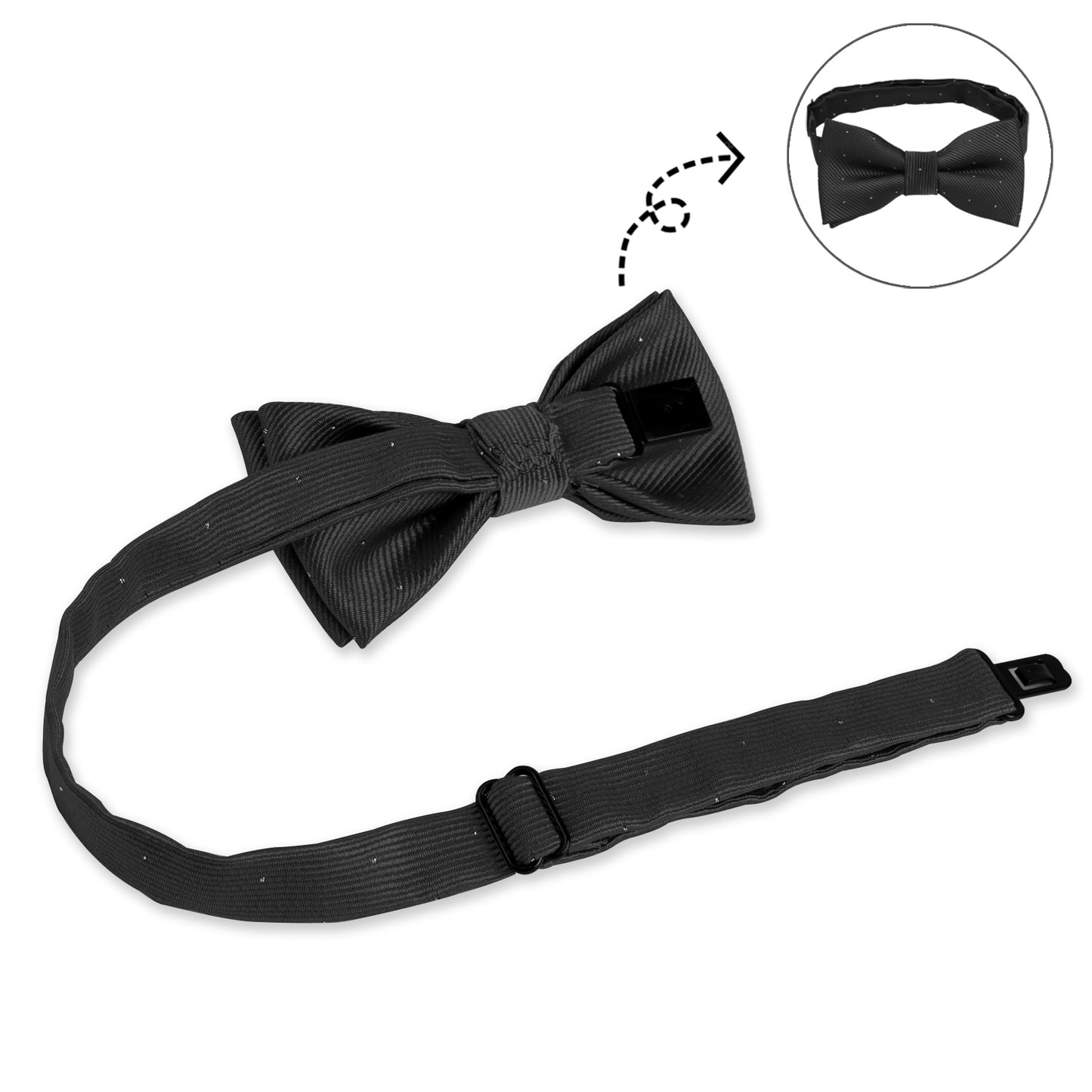 Alizeal Boy's Pre-tied Bow Tie Fancy Plain Adjustable Bow ties #070