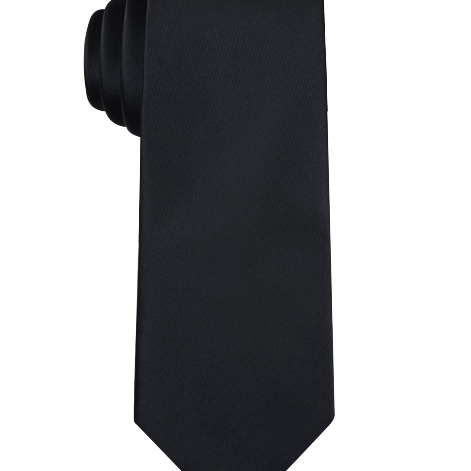 Alizeal Mens Solid Satin Water Repellent Classic Design Tie-072B