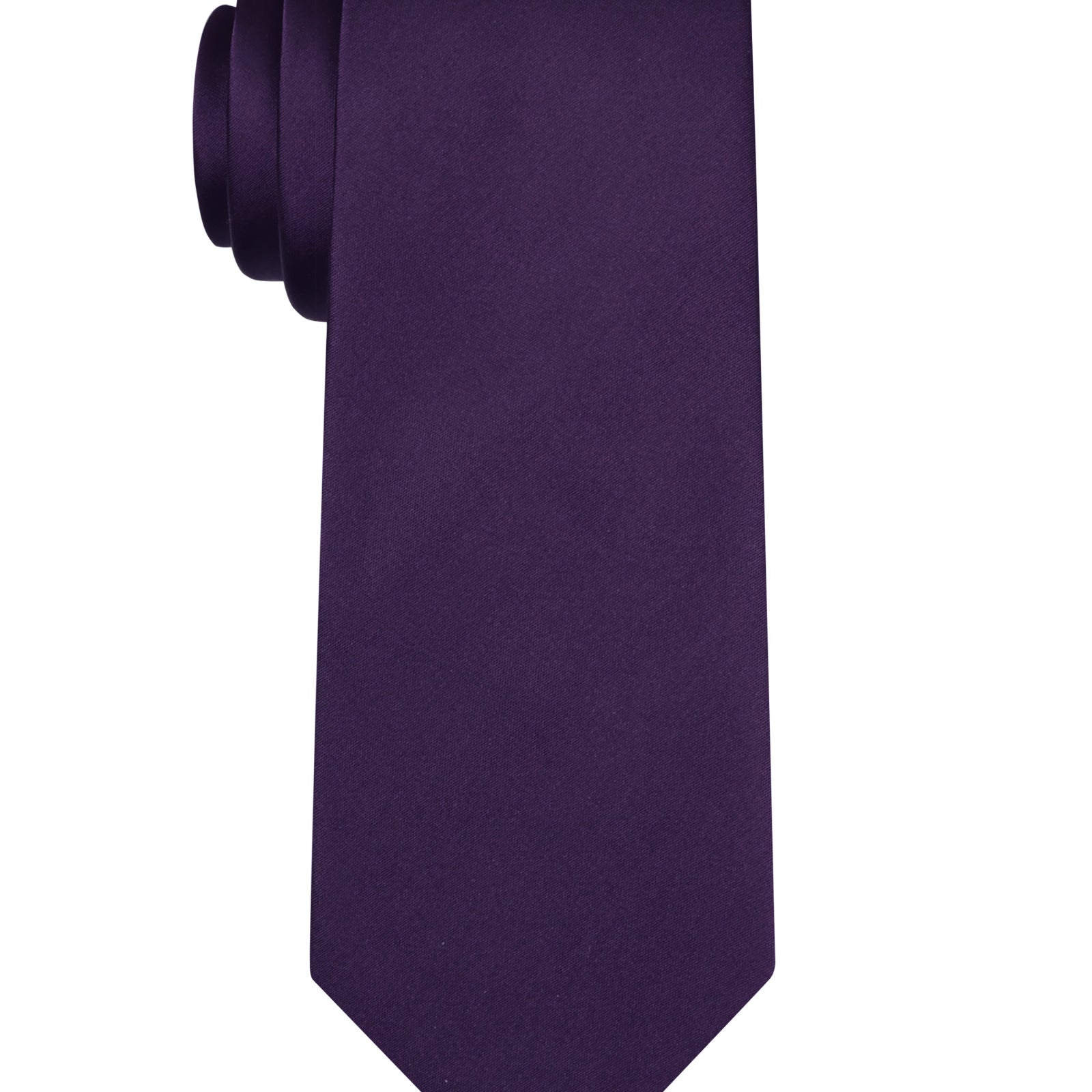 Alizeal Mens Solid Satin Water Repellent Classic Design Tie-072B