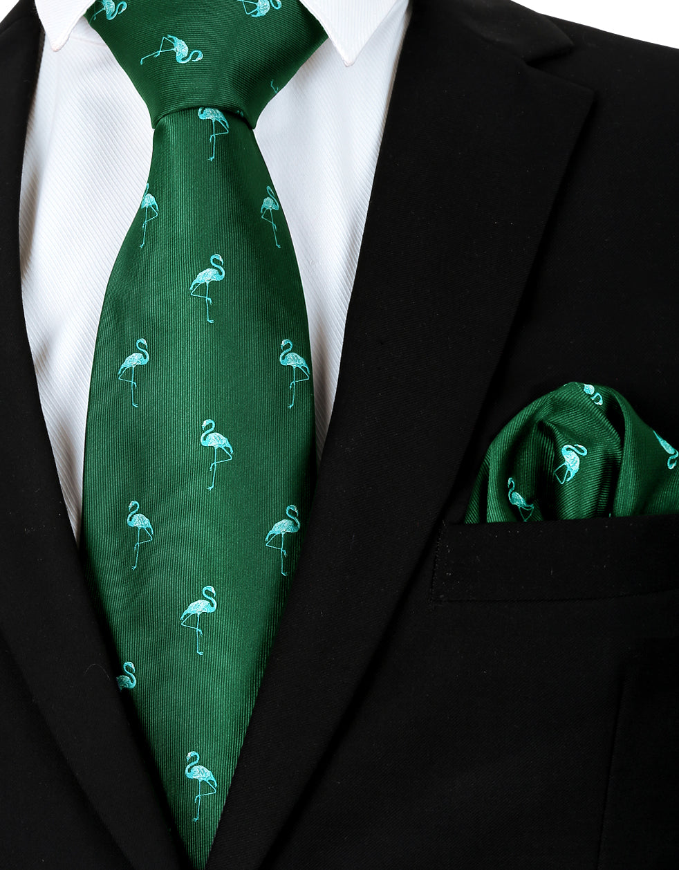 Adult Regular Size Flamingo Patterned Necktie #073