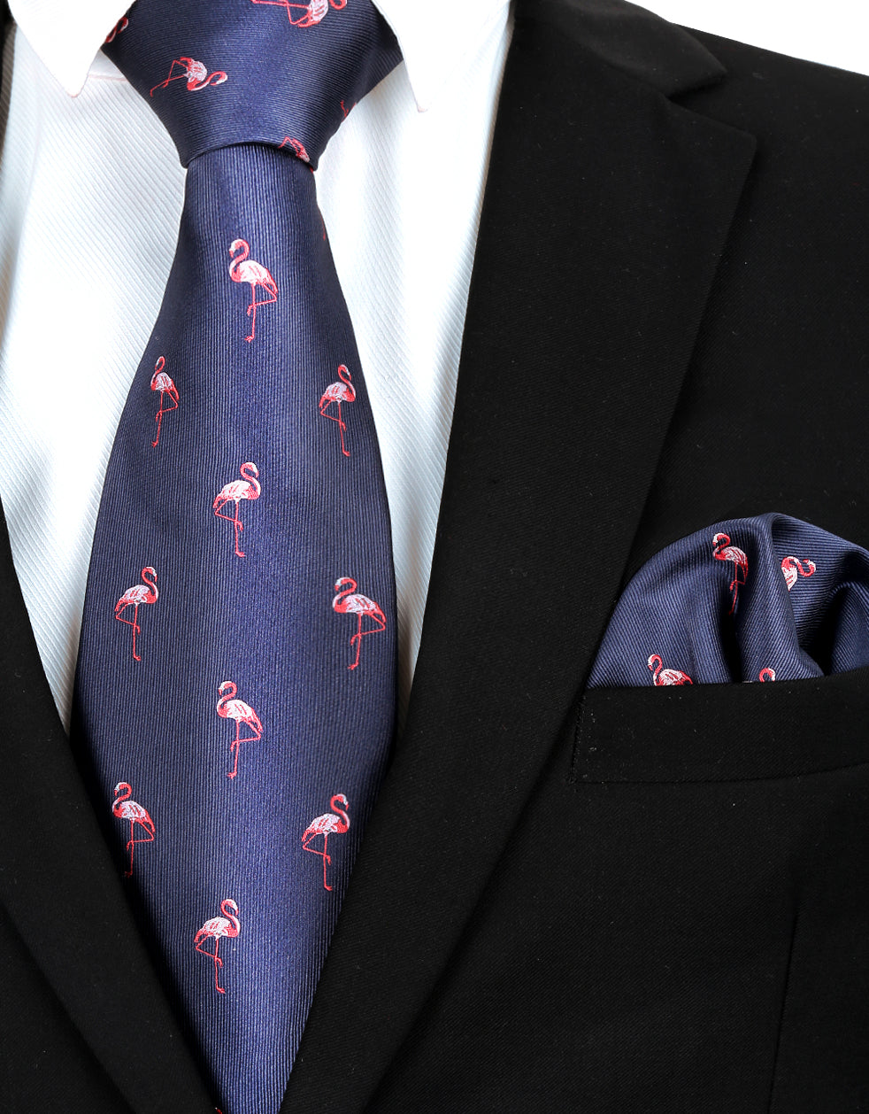 Adult Regular Size Flamingo Patterned Necktie #073