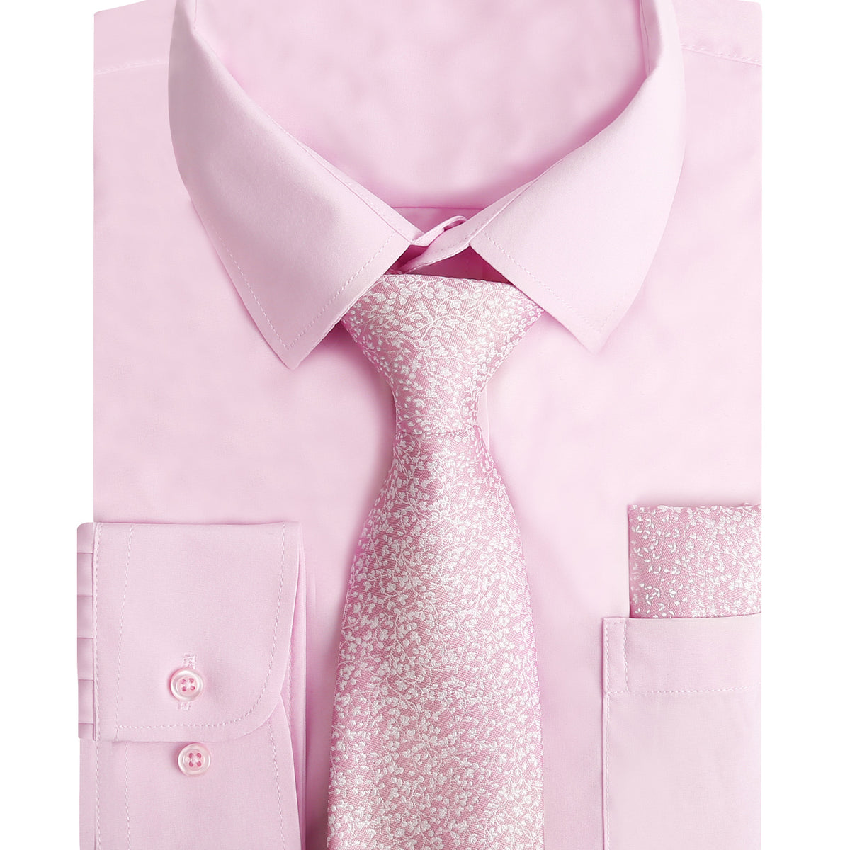 what color tie with pink dress shirt Colour Goes A And Grey Suit Light Blue Boys' Marshmallow Pink Cotton Blend