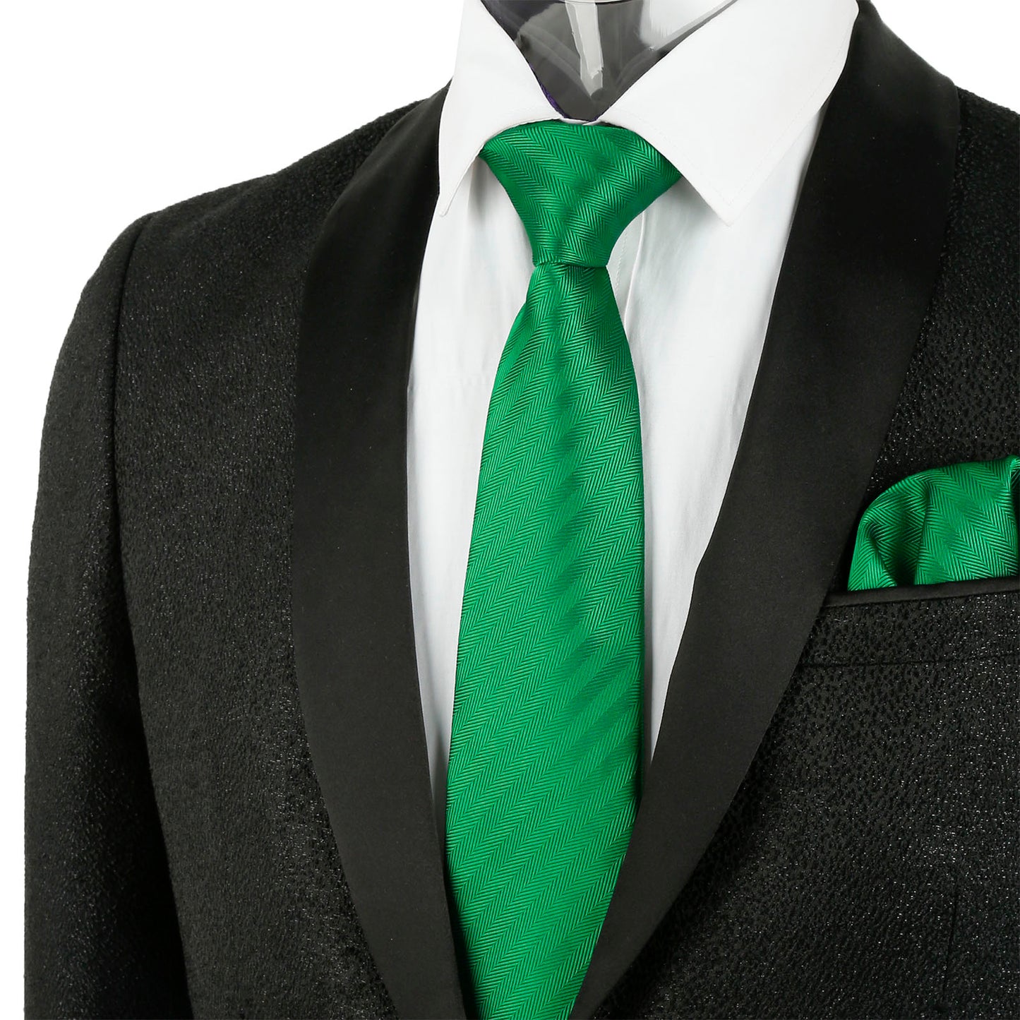 Men's Regular Tie, Handkerchief and Cufflinks Set for Formal Party Business Dress #114