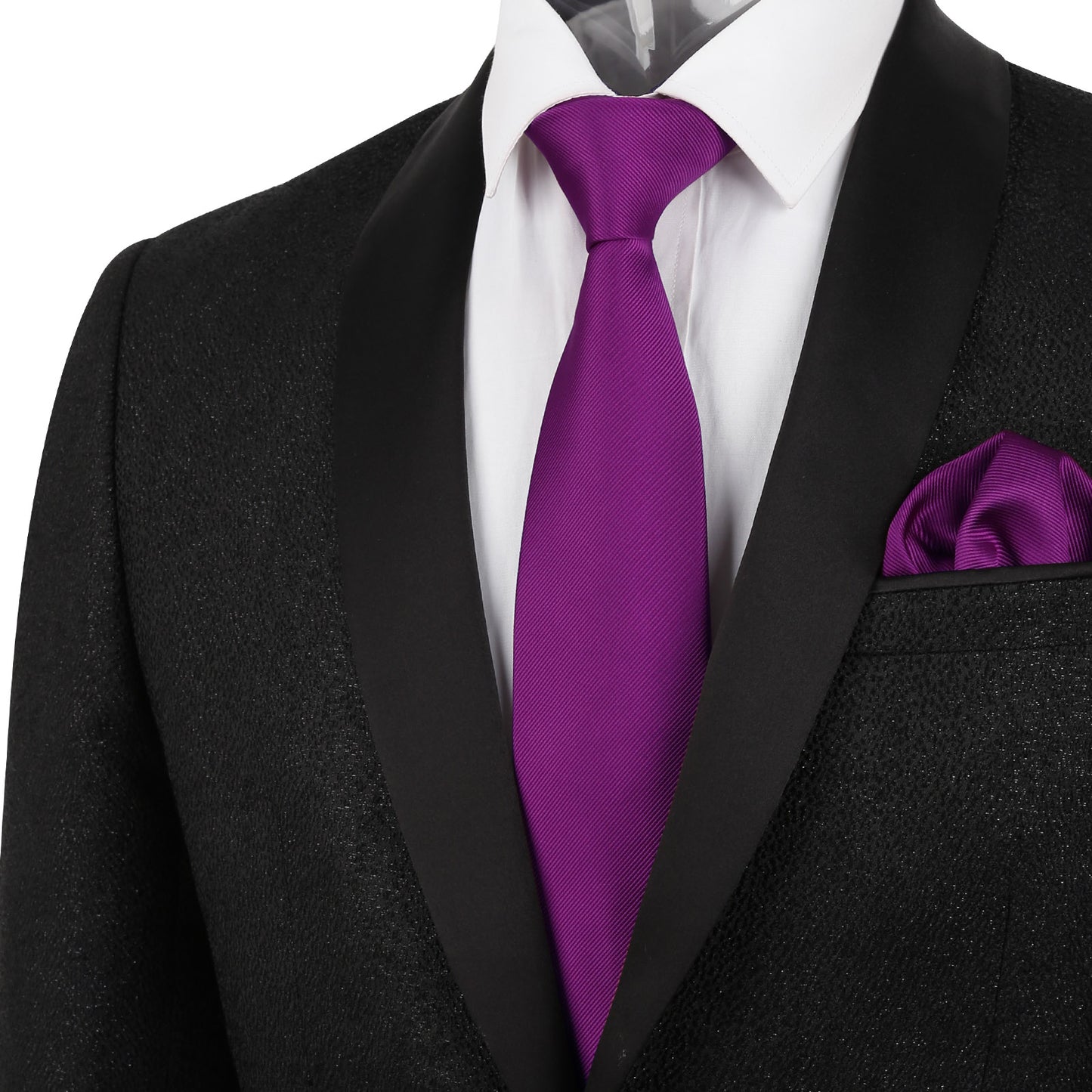 Men's Regular Tie, Handkerchief and Cufflinks Set for Formal Party Business Dress #114