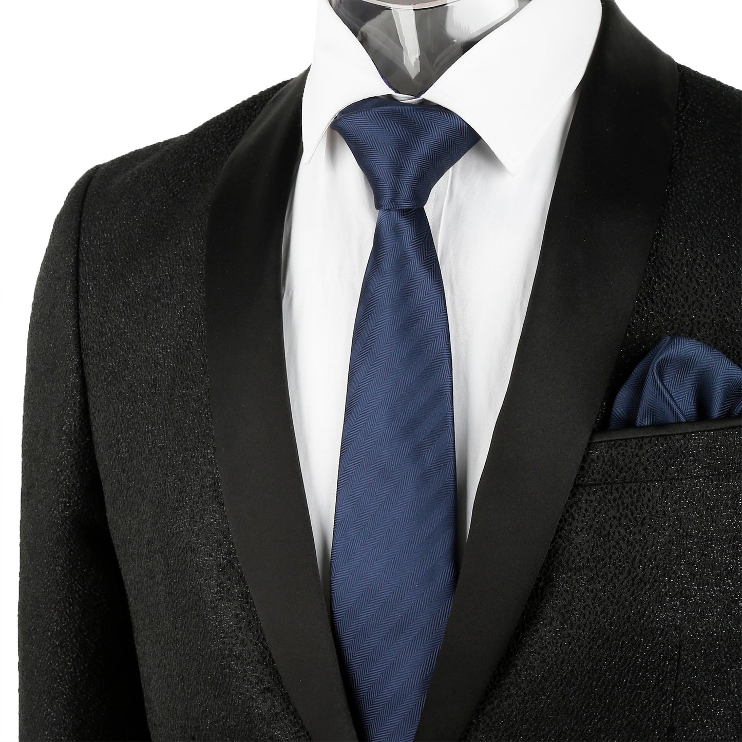 Men's Regular Tie, Handkerchief and Cufflinks Set for Formal Party Business Dress #114