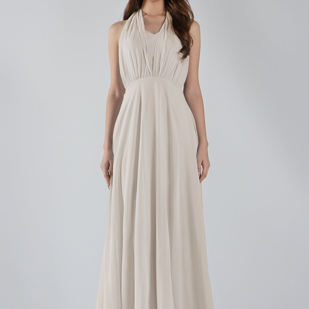 Sweetheart Neck Chiffon Convertible Multi-Way Dresses