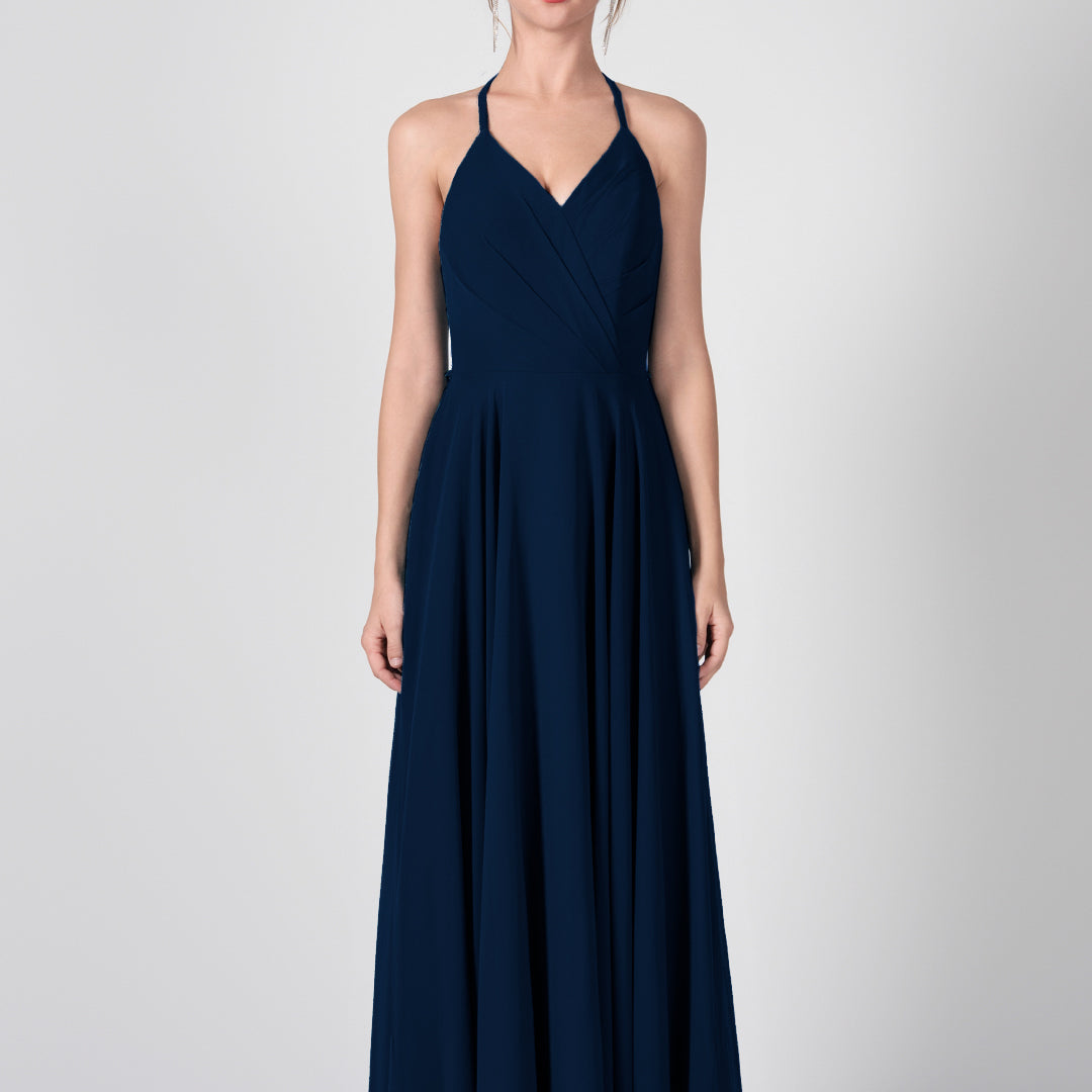 Robes trapèze à bretelles et dos ouvert à volants