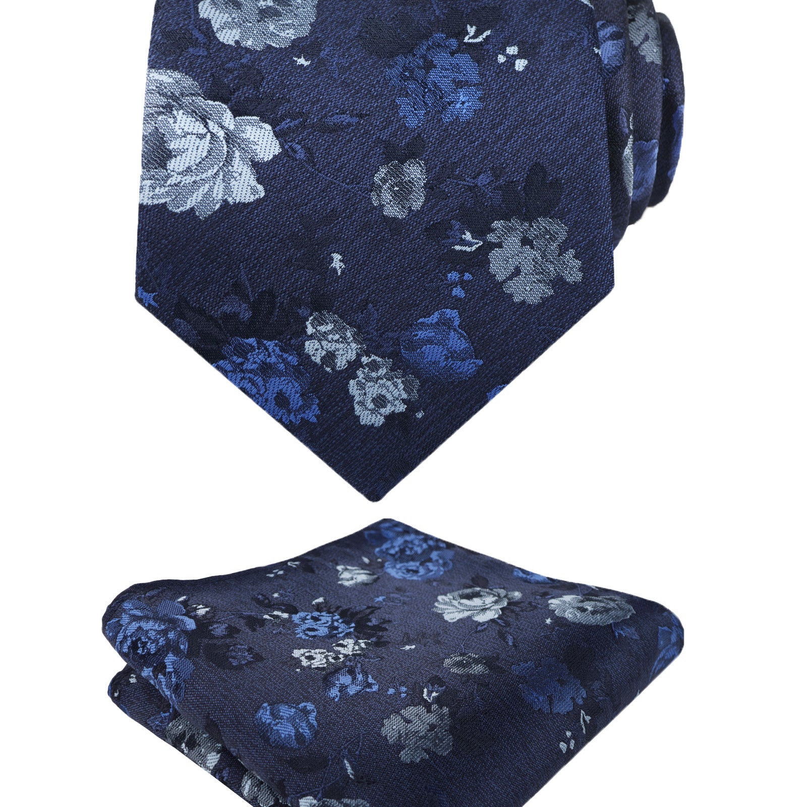 Mens 3.15'' Colorful Flower Pattern and handkerchief Necktie Set-145