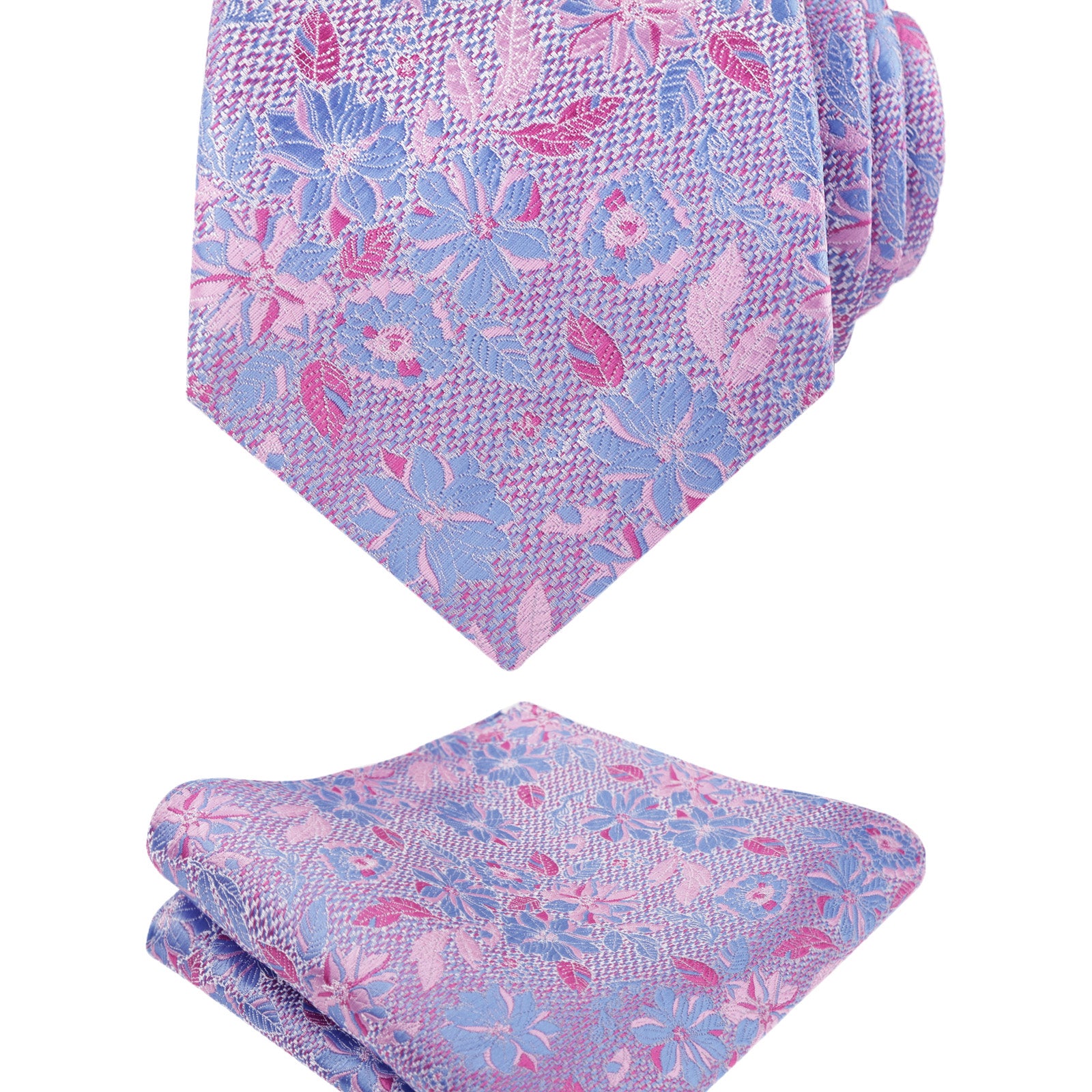 Mens 3.15'' Colorful Flower Pattern and handkerchief Necktie Set-145
