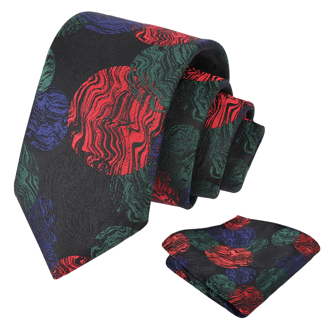 Mens 3.15'' Necktie with Pocket Square Novelty Tie Set-147