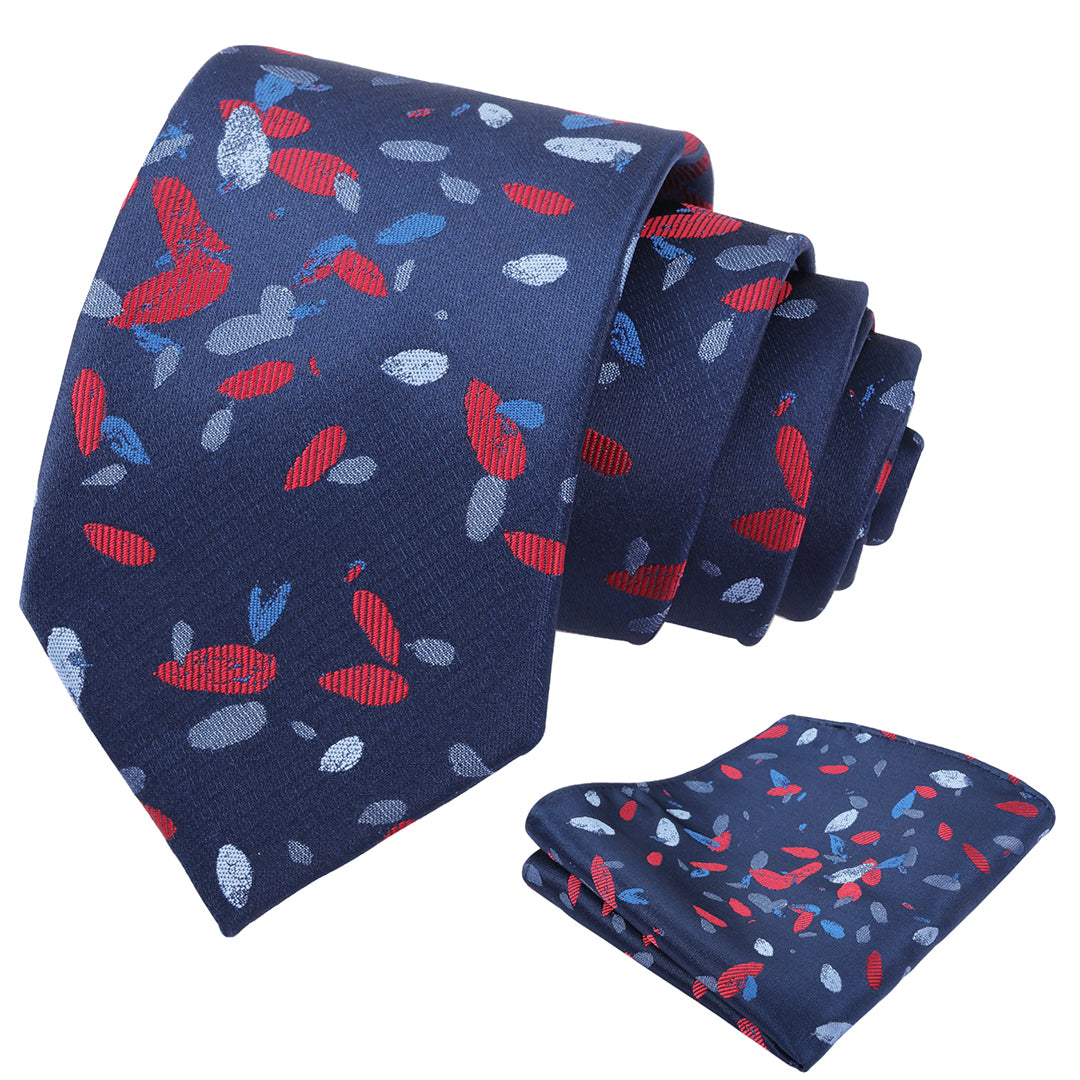 Mens 3.15'' Necktie with Pocket Square Novelty Tie Set-147