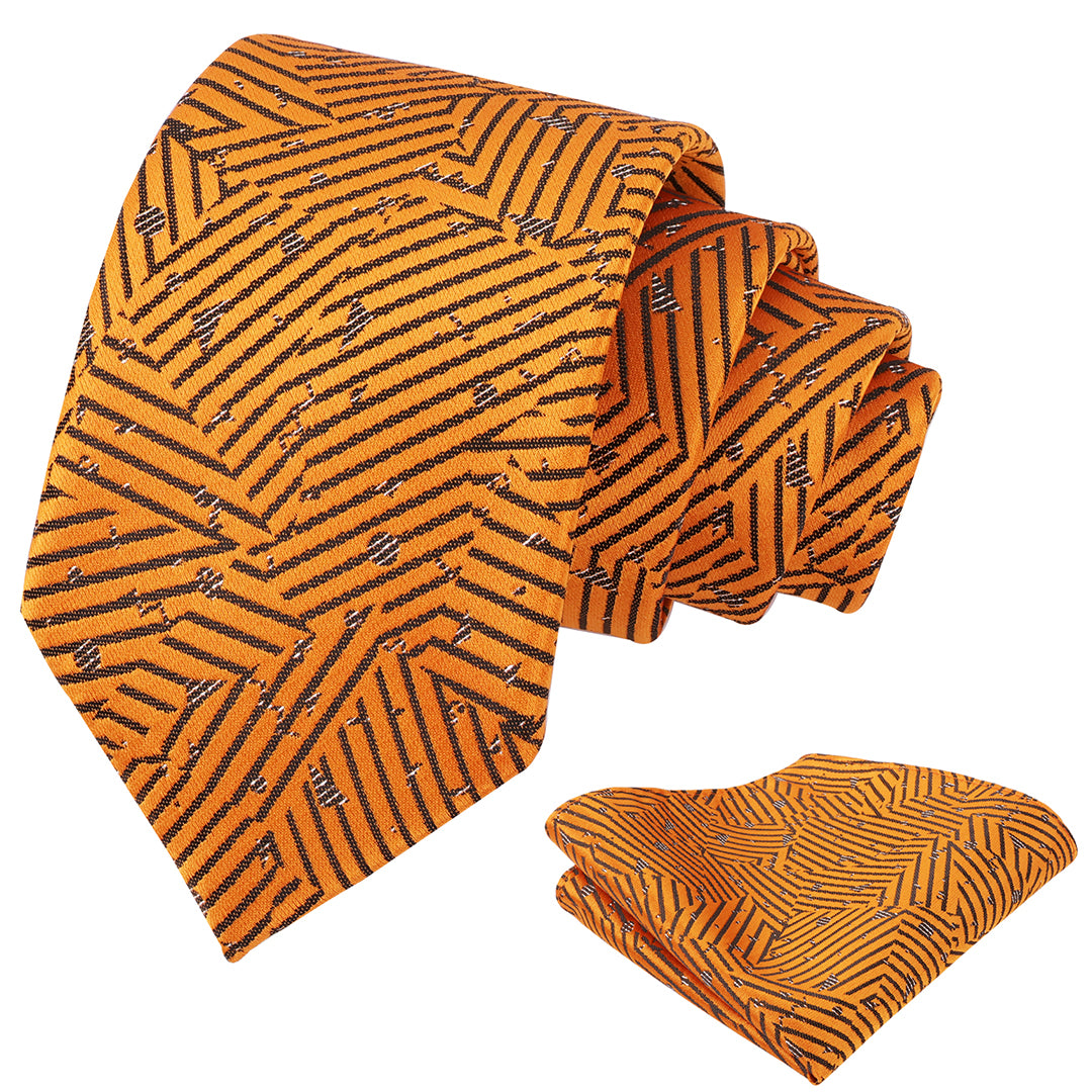 Mens 3.15'' Necktie with Pocket Square Novelty Tie Set-147