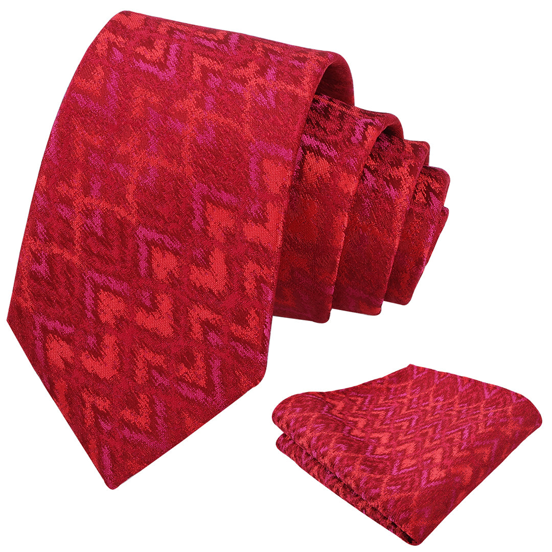Mens 3.15'' Necktie with Pocket Square Novelty Tie Set-147