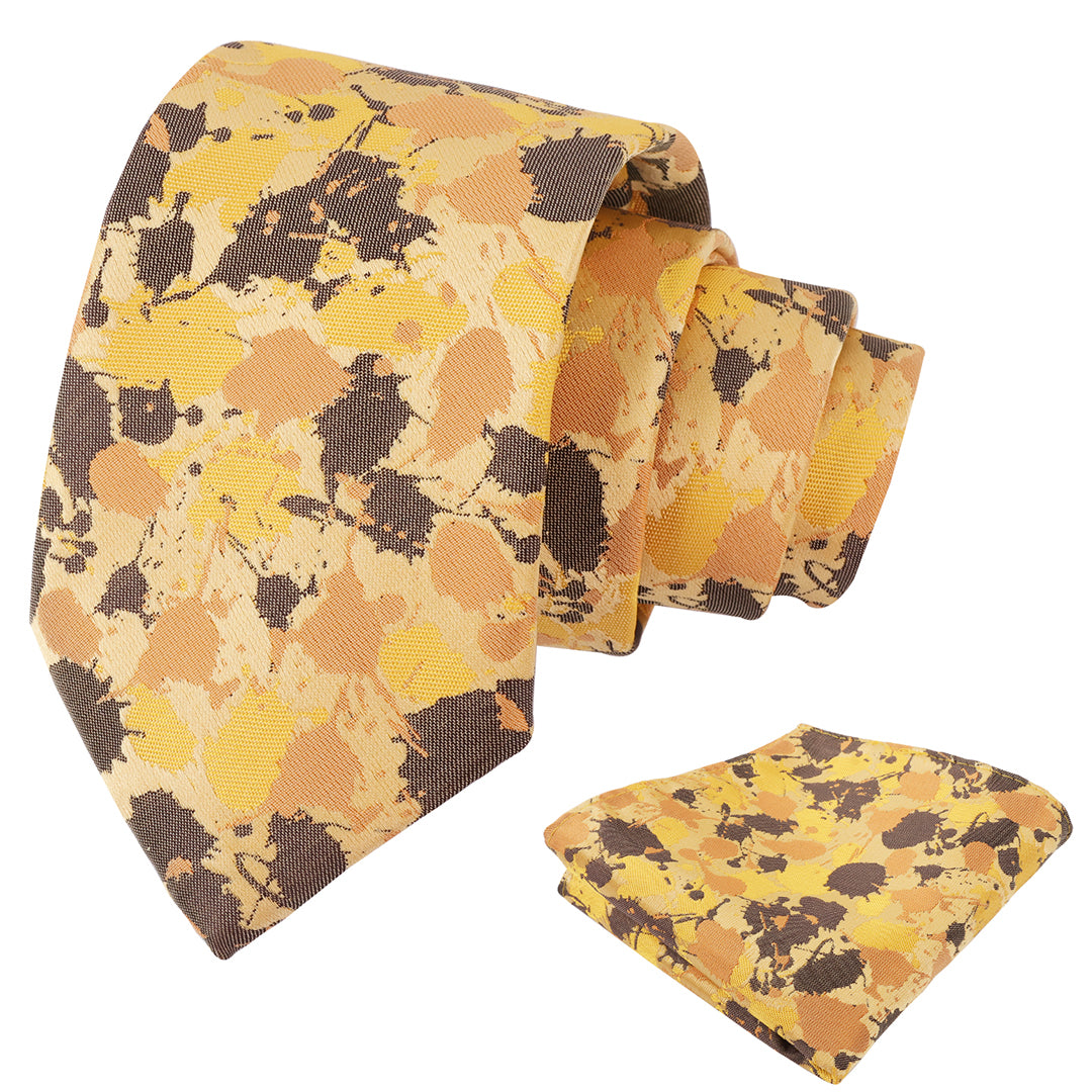 Mens 3.15'' Necktie with Pocket Square Novelty Tie Set-147