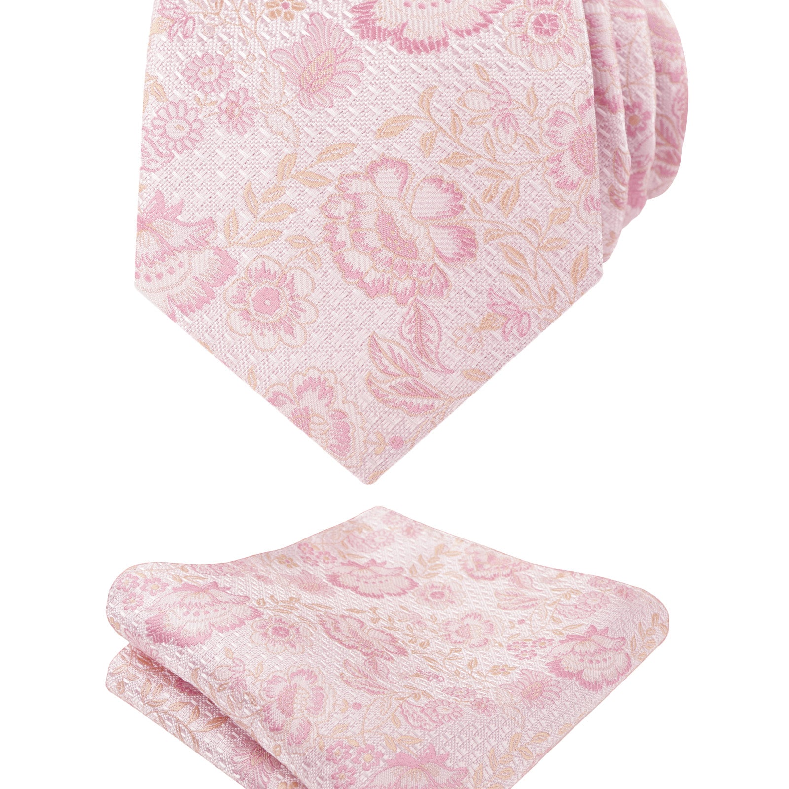 Mens 3.15'' Colorful Flower Necktie Set with Handkerchief-148