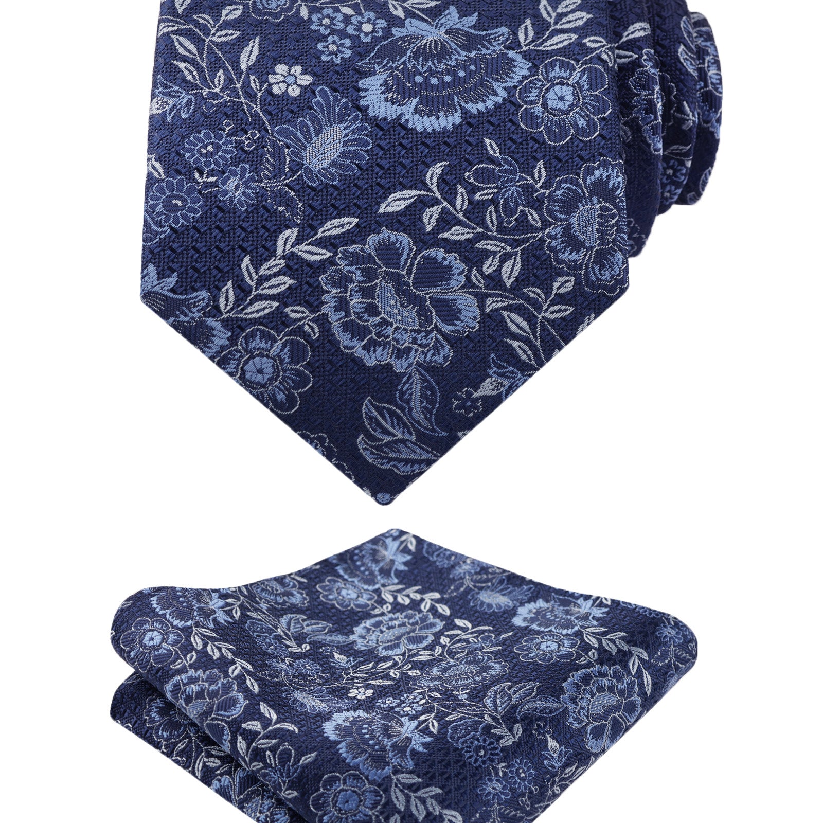 Mens 3.15'' Colorful Flower Necktie Set with Handkerchief-148
