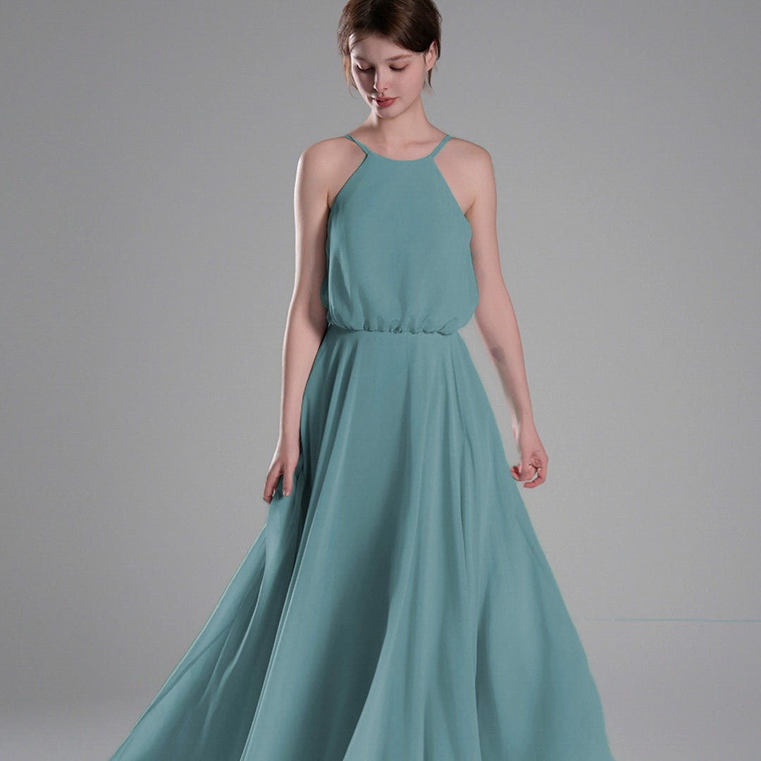 Elegant Sleeveless Adjustable Straps A-line Dresses