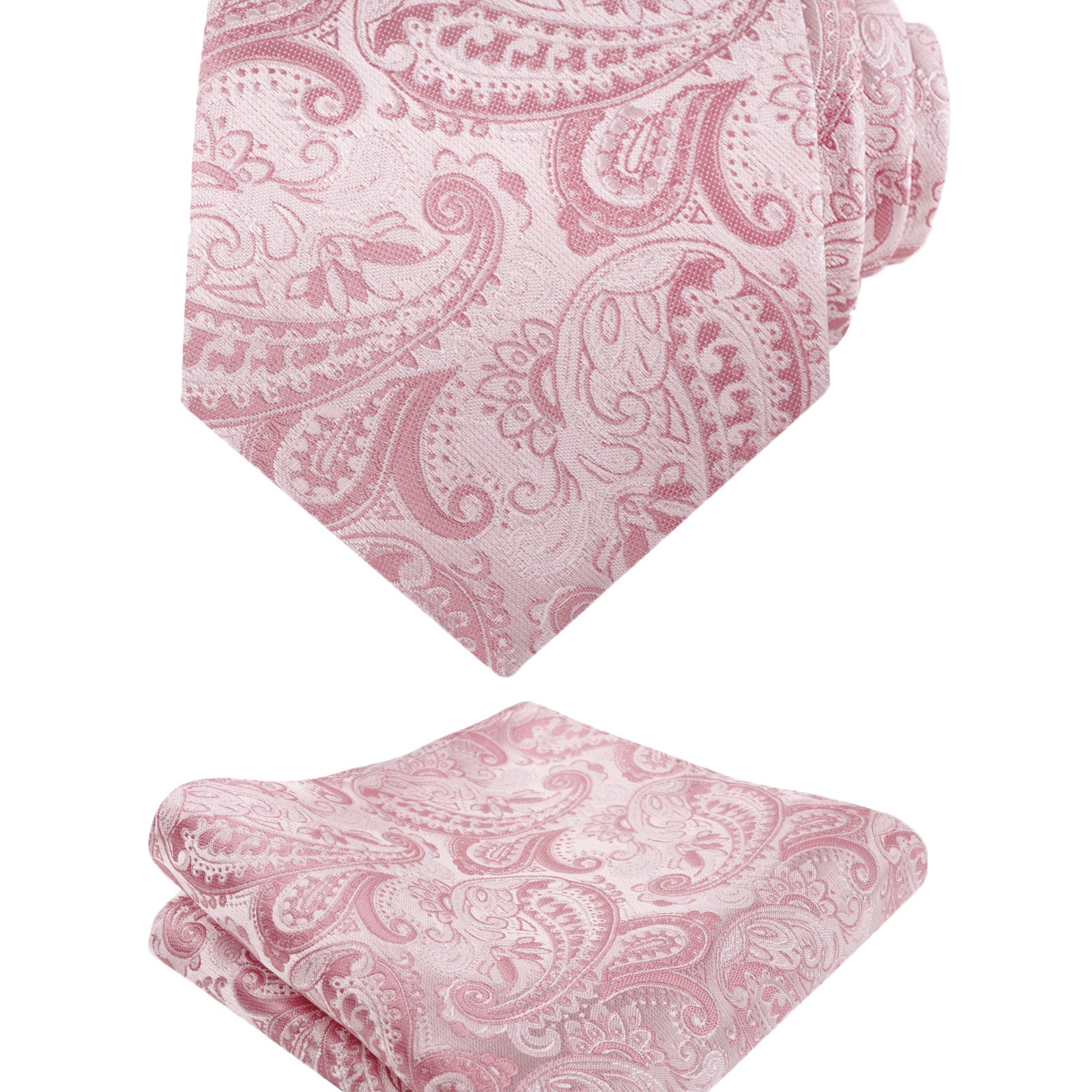 Mens Paisley Tie Handkerchief Casual Floral Necktie Set