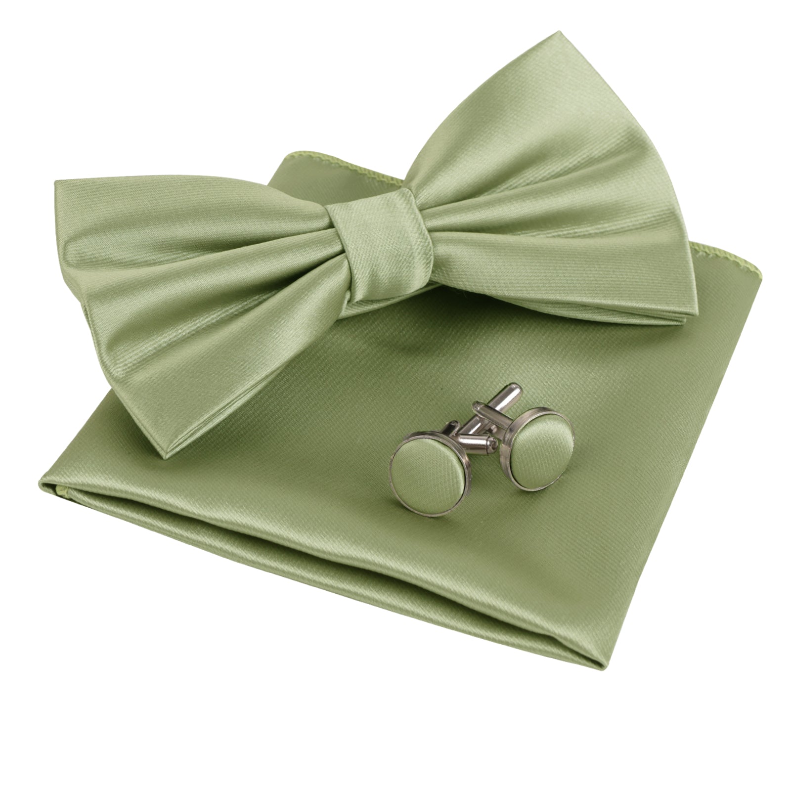 Men's Tuxedo Bow Tie, Hanky and Cufflinks Set, 178