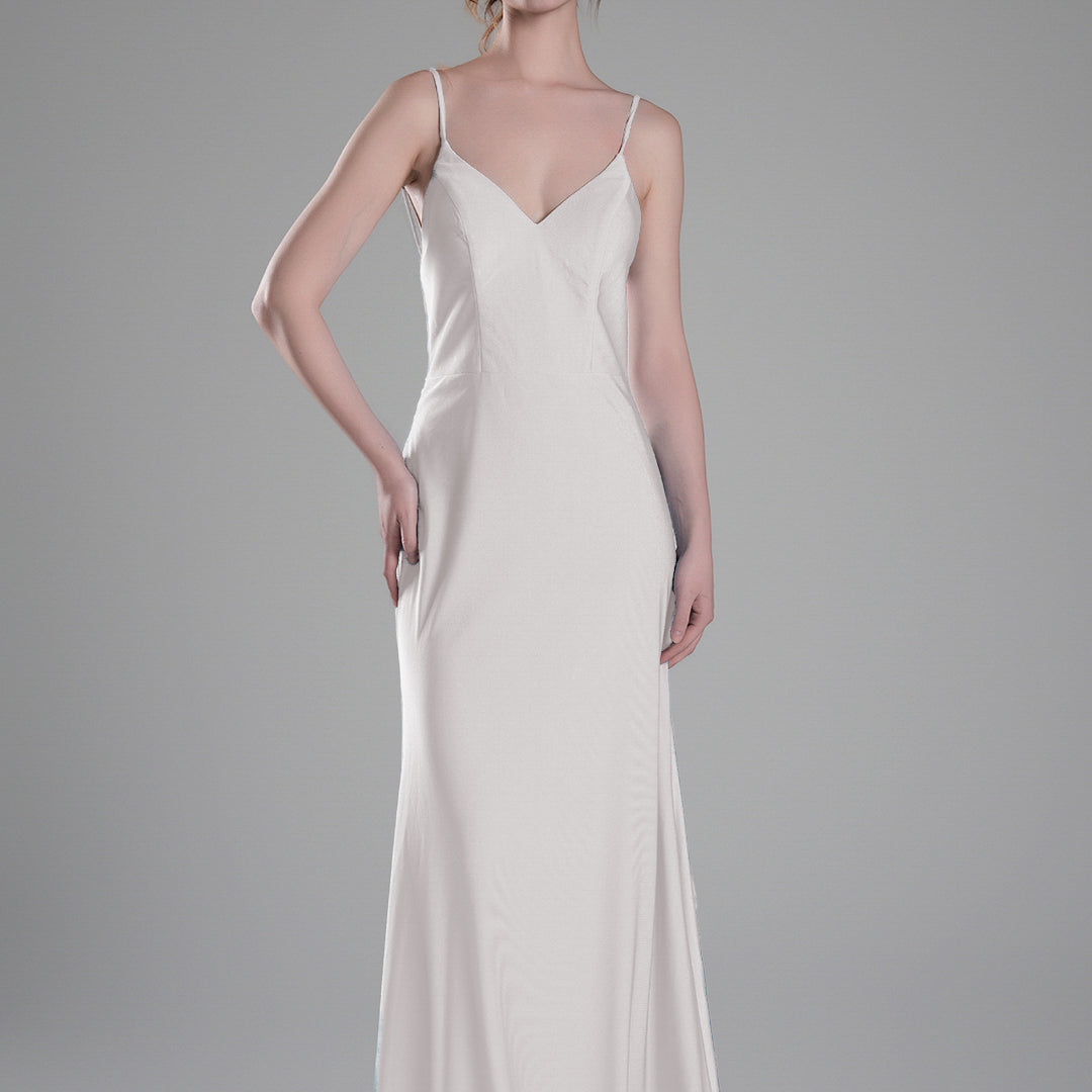Spaghetti Straps Open Back Wrap Hip Small Tail Dresses