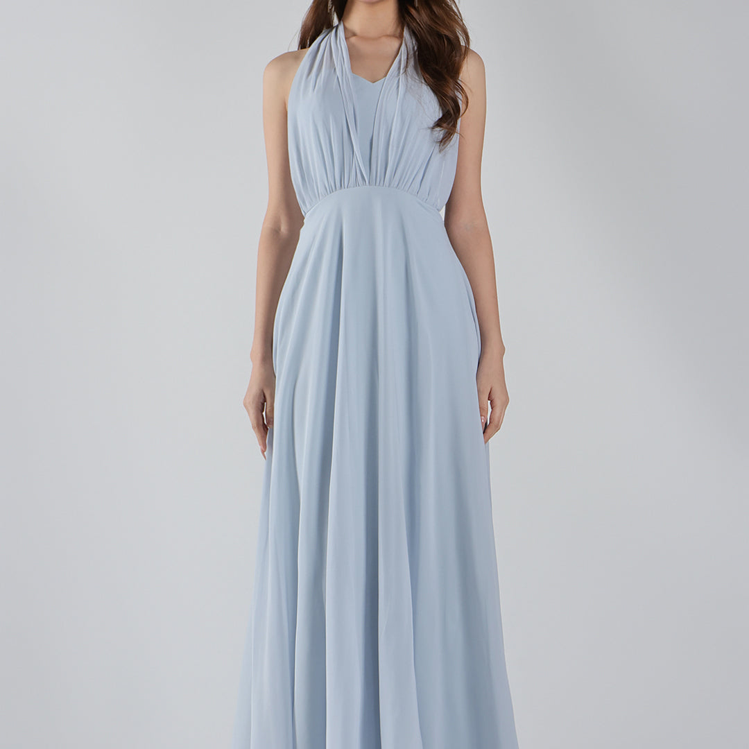 Sweetheart Neck Chiffon Convertible Multi-Way Dresses