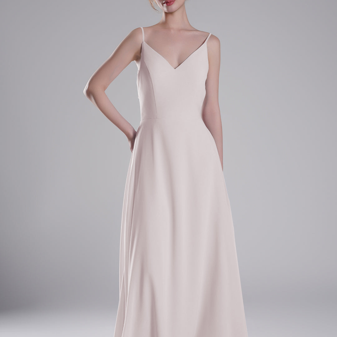 Spaghetti Straps Open Back With Tie Detail Dresses