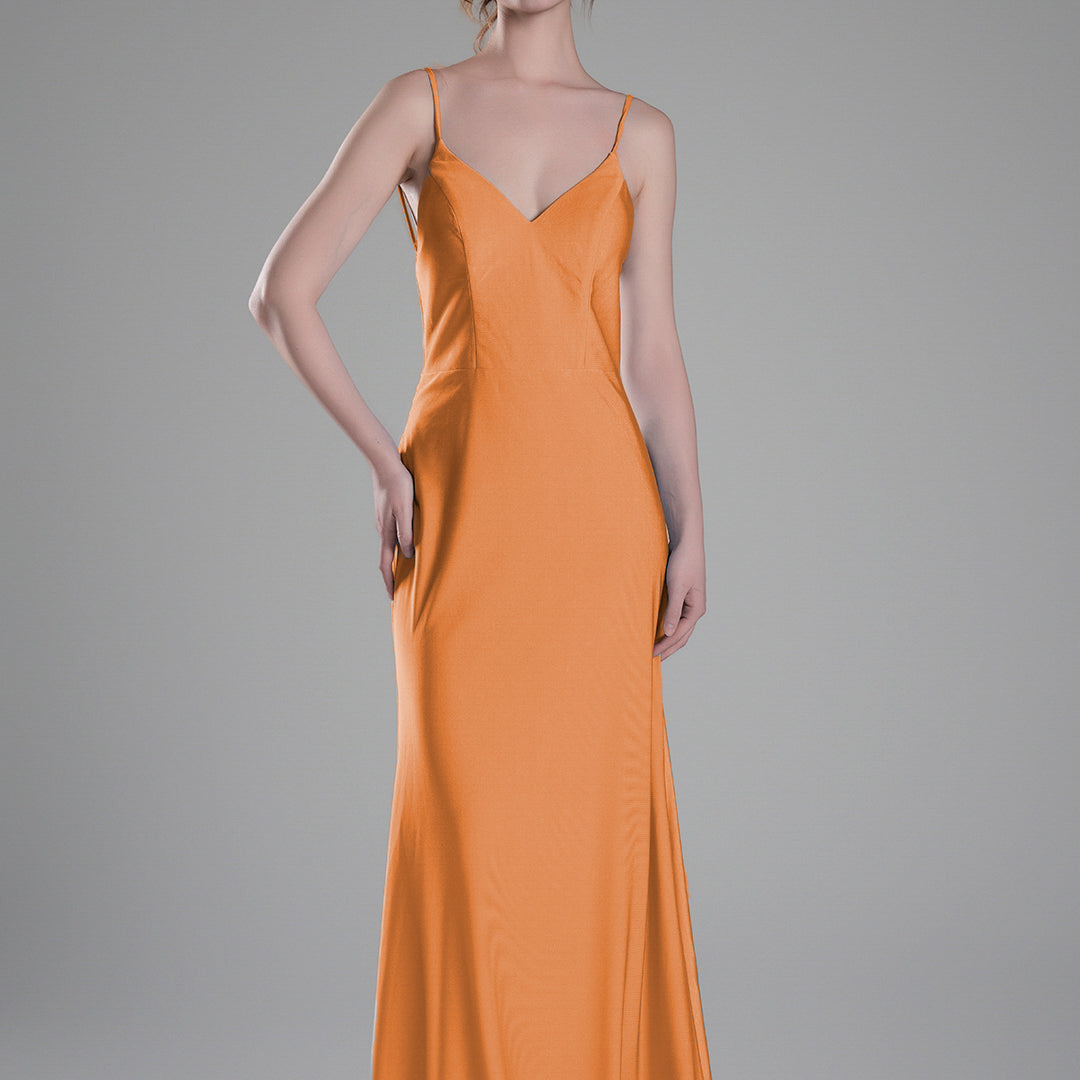 Spaghetti Straps Open Back Wrap Hip Small Tail Dresses