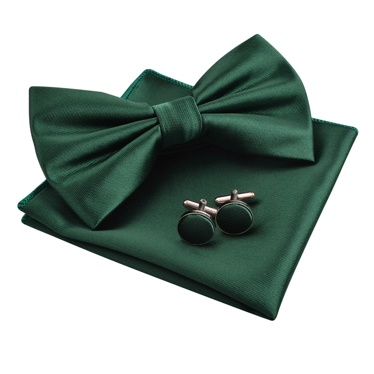 Men's Tuxedo Bow Tie, Hanky and Cufflinks Set, 178