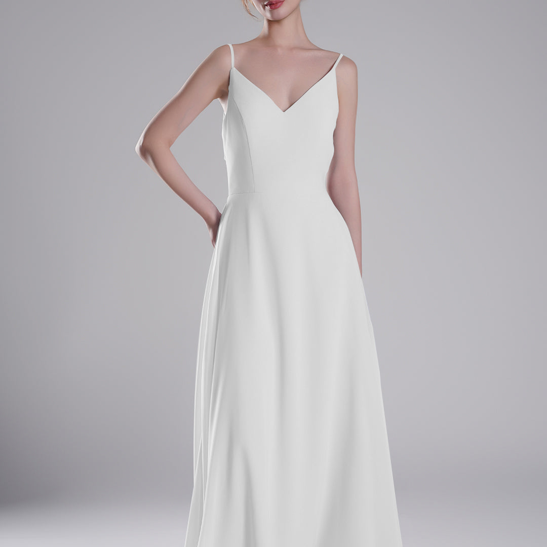 Spaghetti Straps Open Back With Tie Detail Dresses