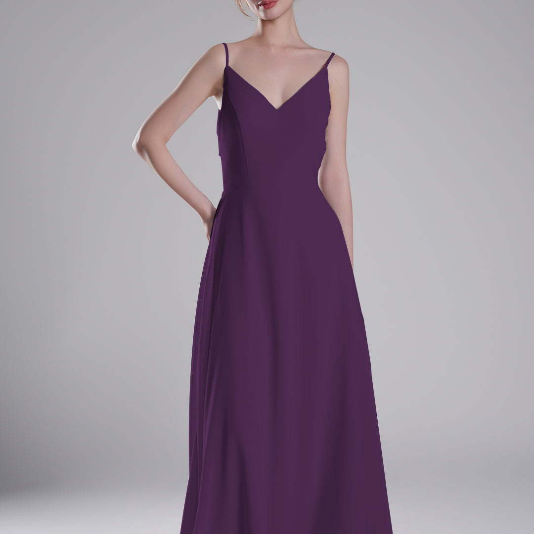 Spaghetti Straps Open Back With Tie Detail Dresses