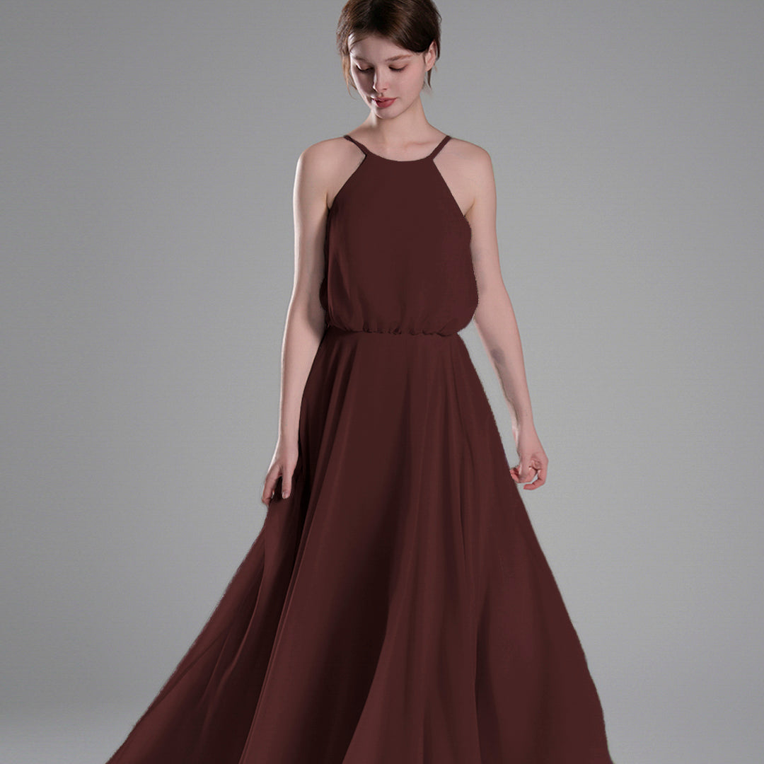 Elegant Sleeveless Adjustable Straps A-line Dresses