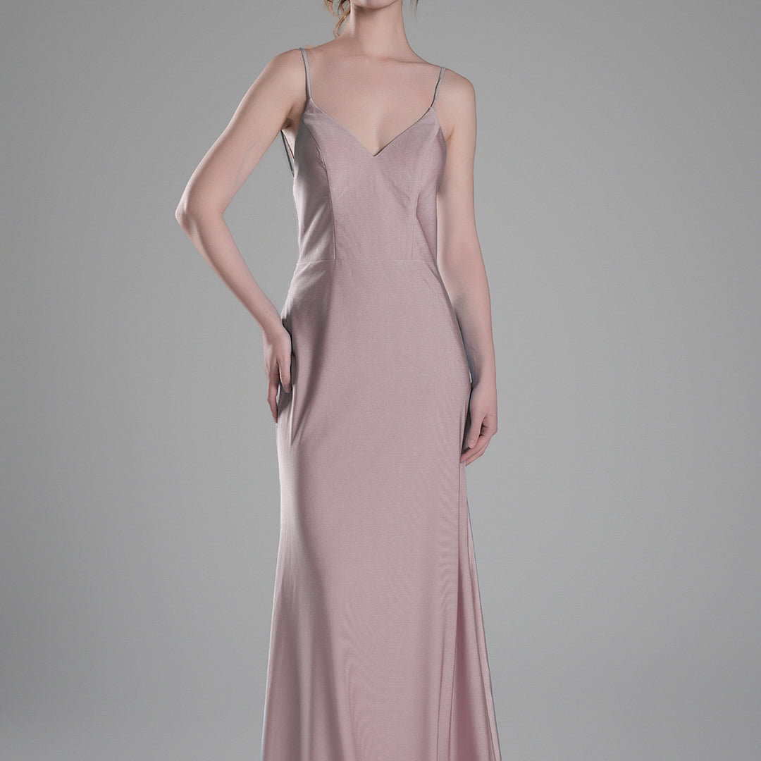 Spaghetti Straps Open Back Wrap Hip Small Tail Dresses