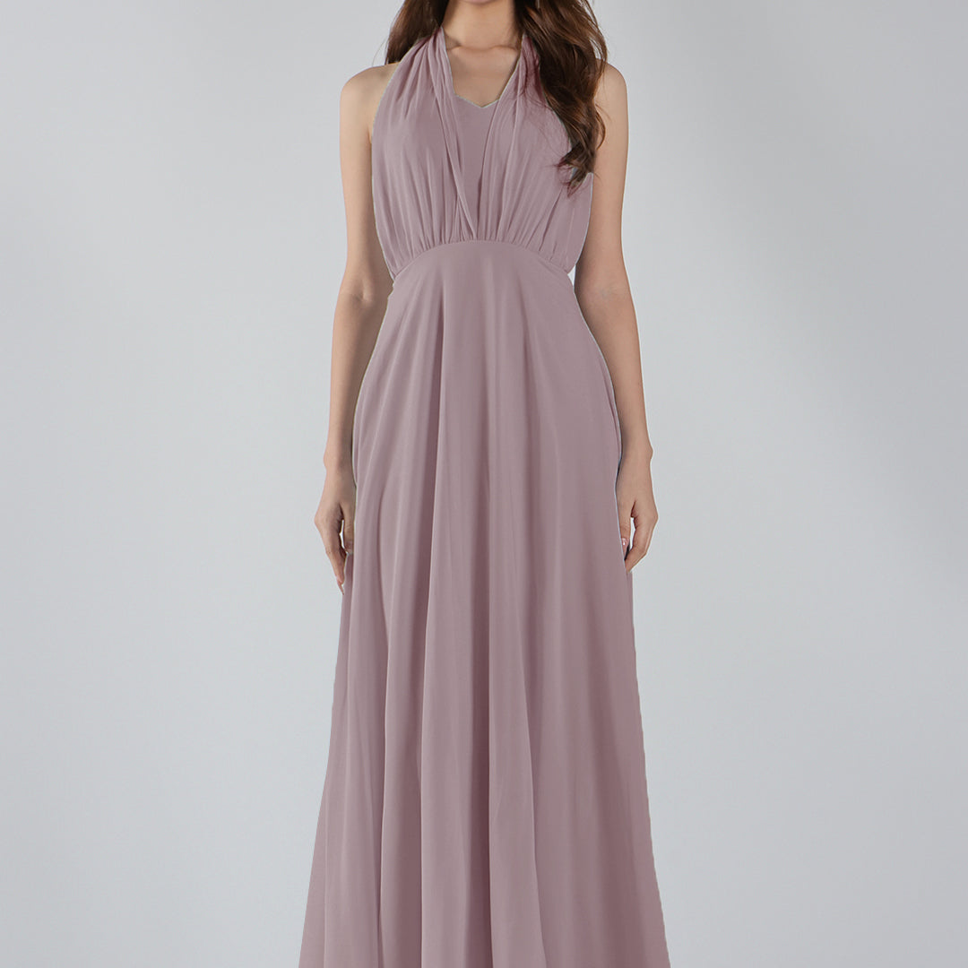 Sweetheart Neck Chiffon Convertible Multi-Way Dresses