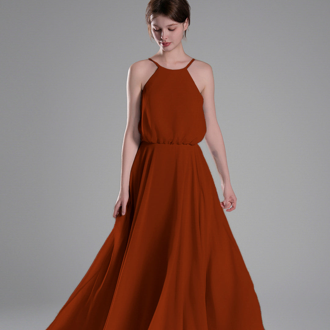 Elegant Sleeveless Adjustable Straps A-line Dresses