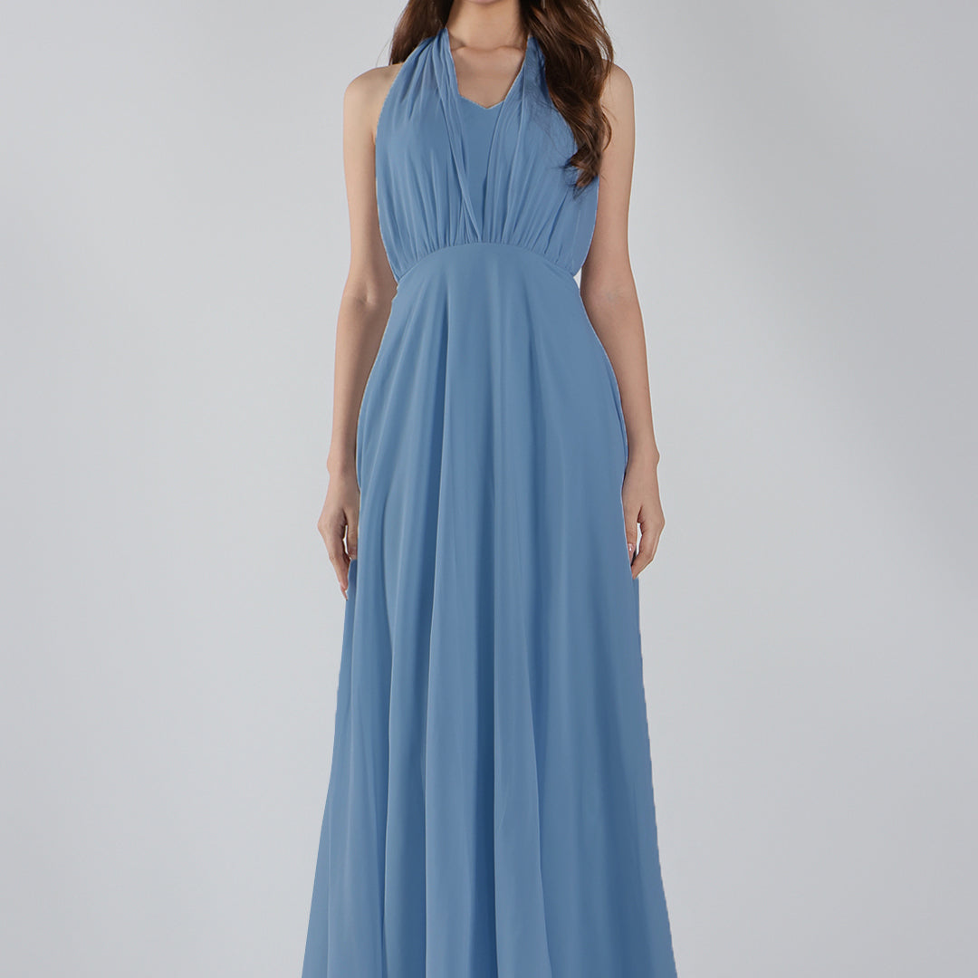 Sweetheart Neck Chiffon Convertible Multi-Way Dresses