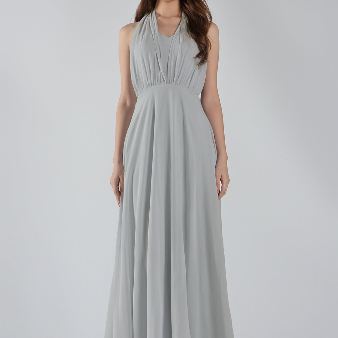 Sweetheart Neck Chiffon Convertible Multi-Way Dresses