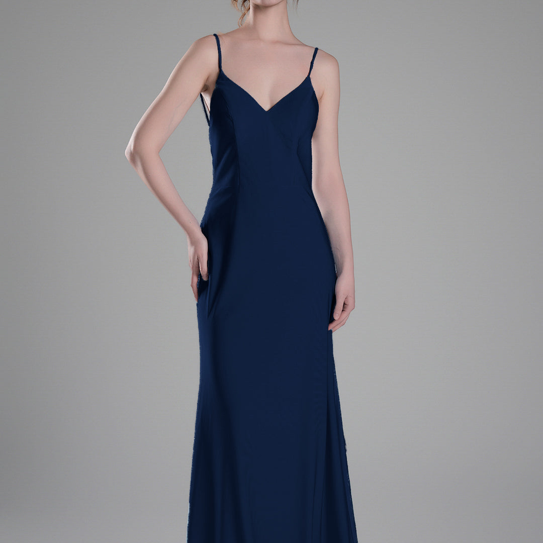 Spaghetti Straps Open Back Wrap Hip Small Tail Dresses