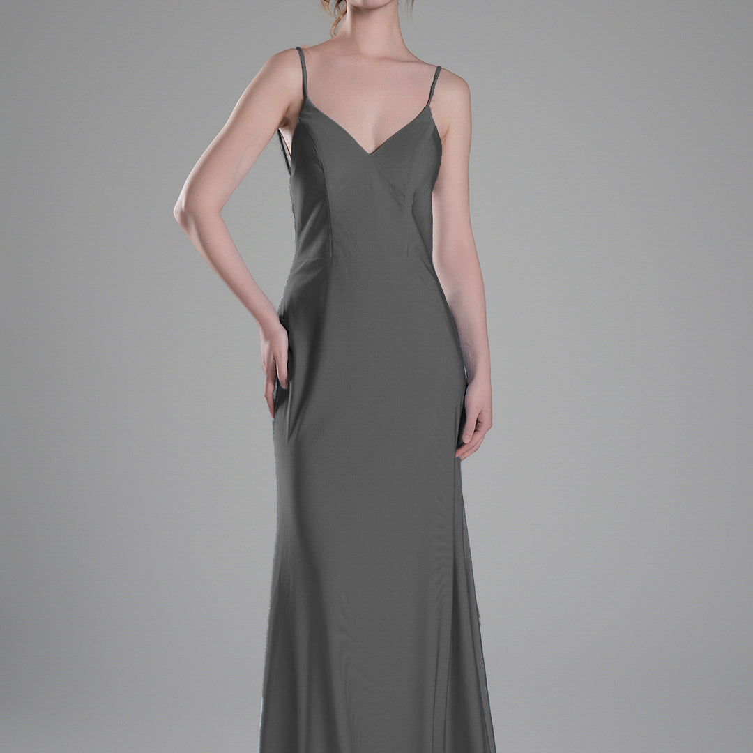 Spaghetti Straps Open Back Wrap Hip Small Tail Dresses