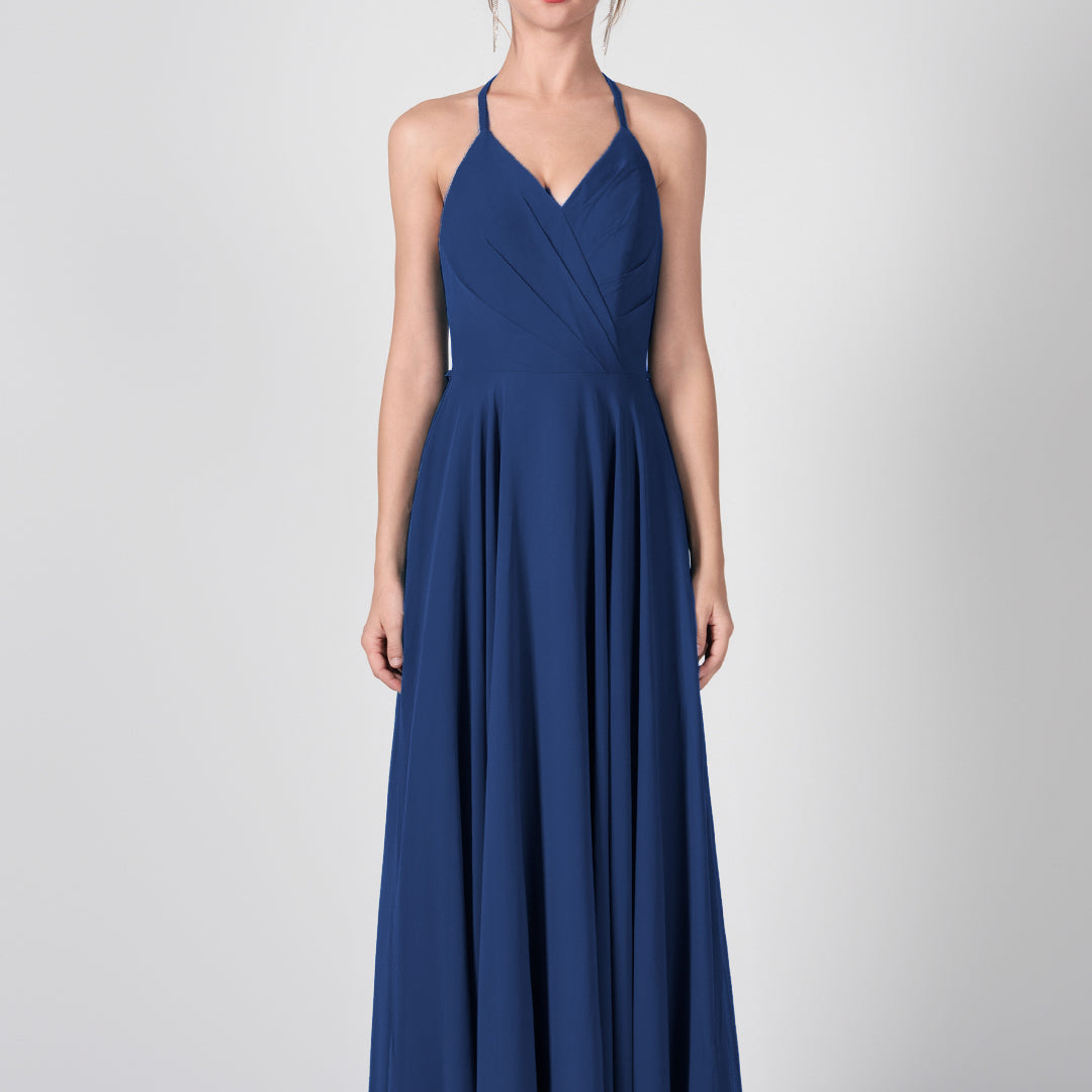Ruffled Open Back Strappy A-Line Dresses