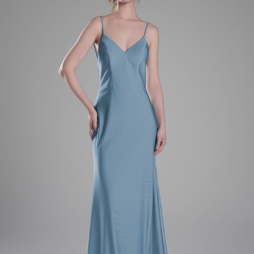 Spaghetti Straps Open Back Wrap Hip Small Tail Dresses