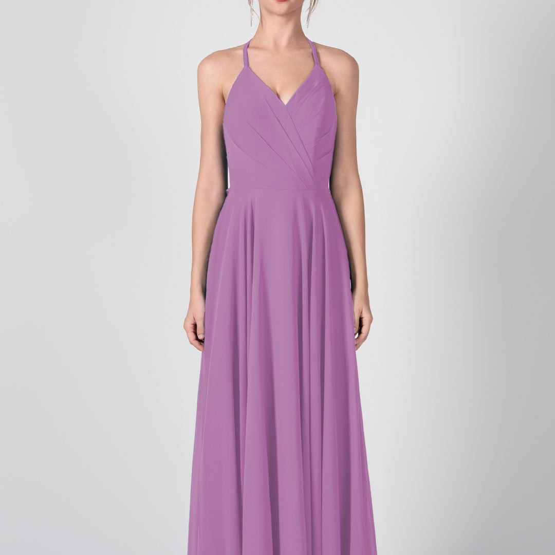 Ruffled Open Back Strappy A-Line Dresses