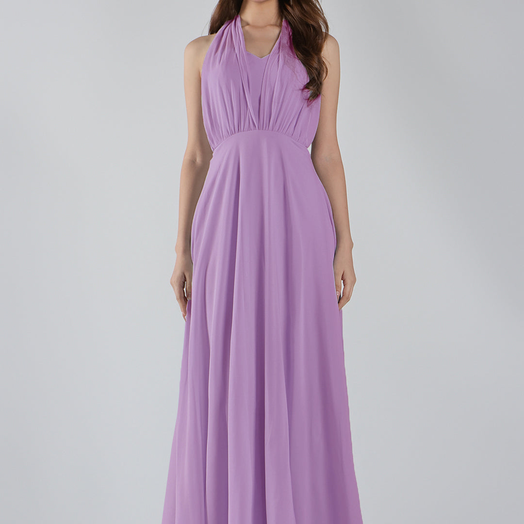 Sweetheart Neck Chiffon Convertible Multi-Way Dresses